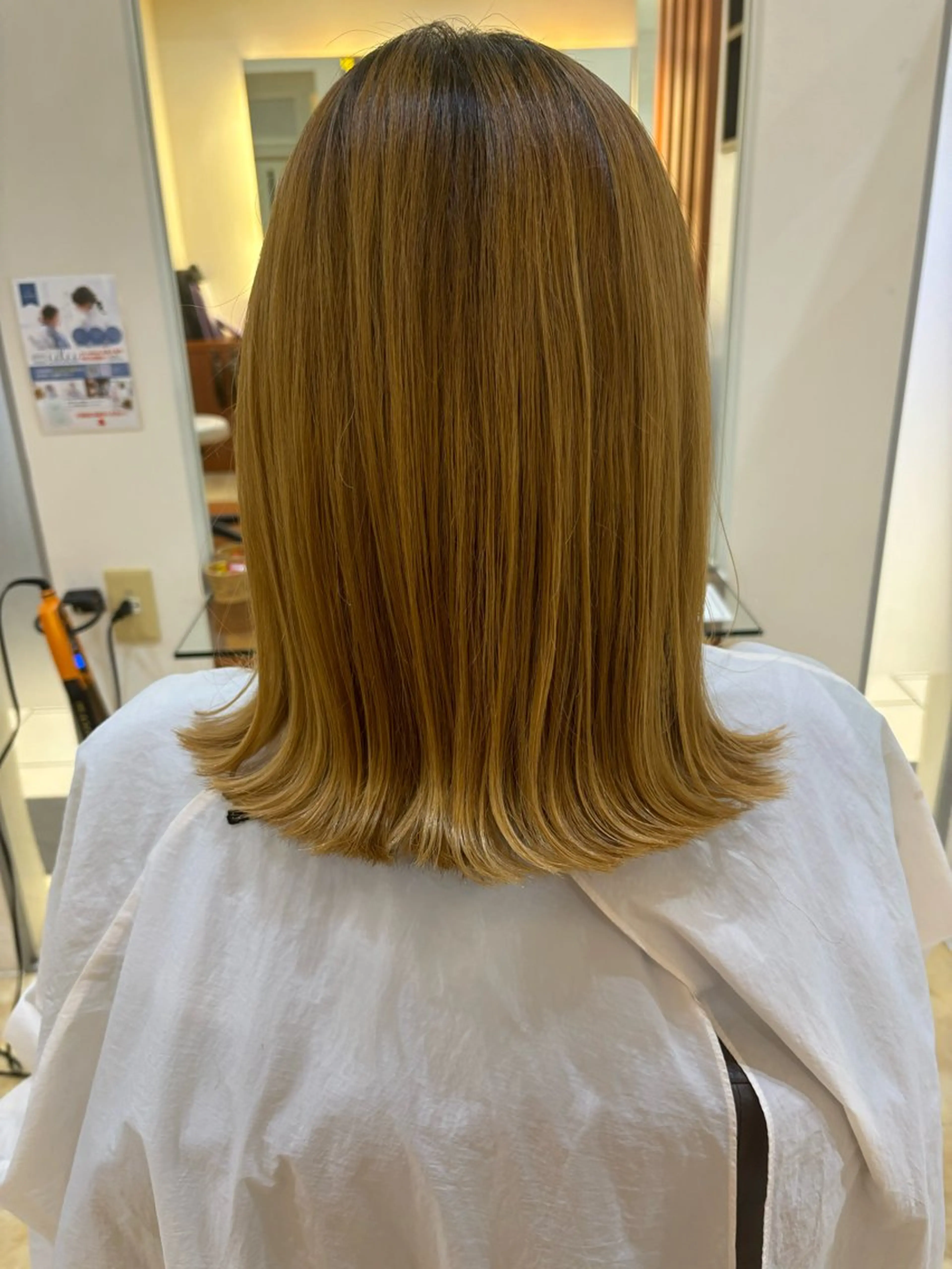 ミディアム カット パーマ 亀山 来未のヘアスタイル