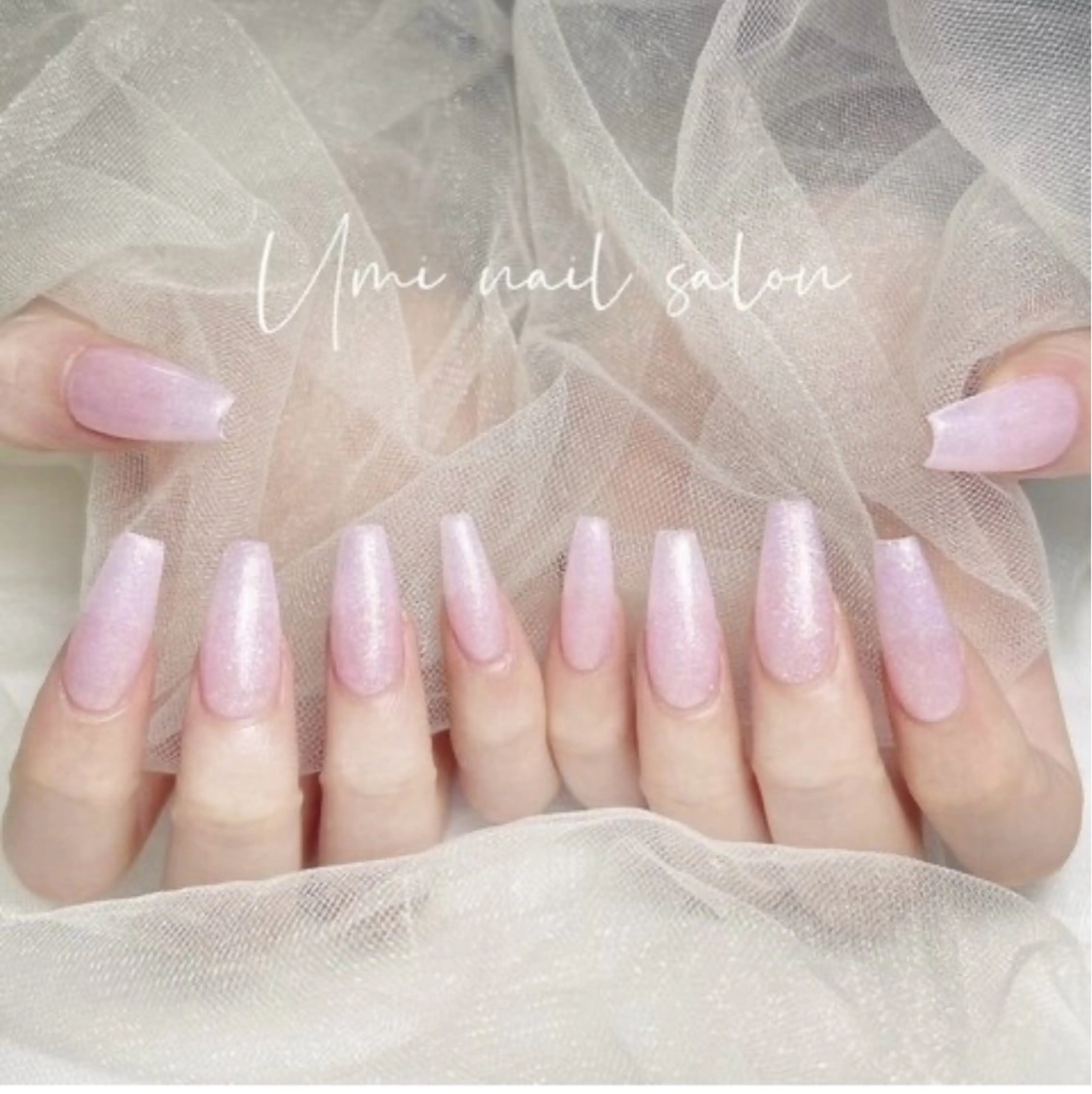 【Hand】🎀チップ長さだし➕ワンカラー/ラメグラデーション🎀               パラジェルありの写真