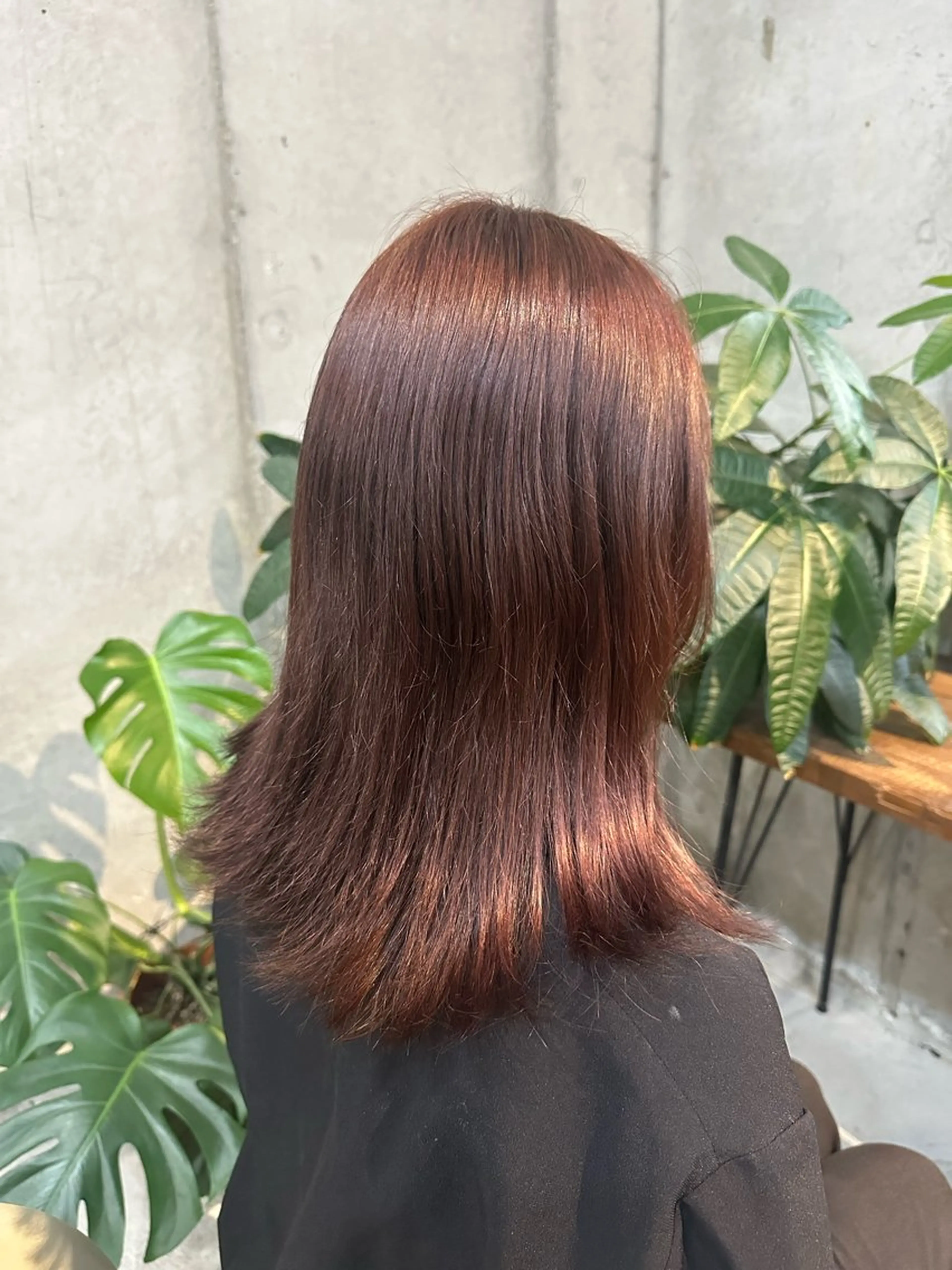 ミディアム カット ヘアカラー trip香椎店所属・田本 雛のヘアスタイル