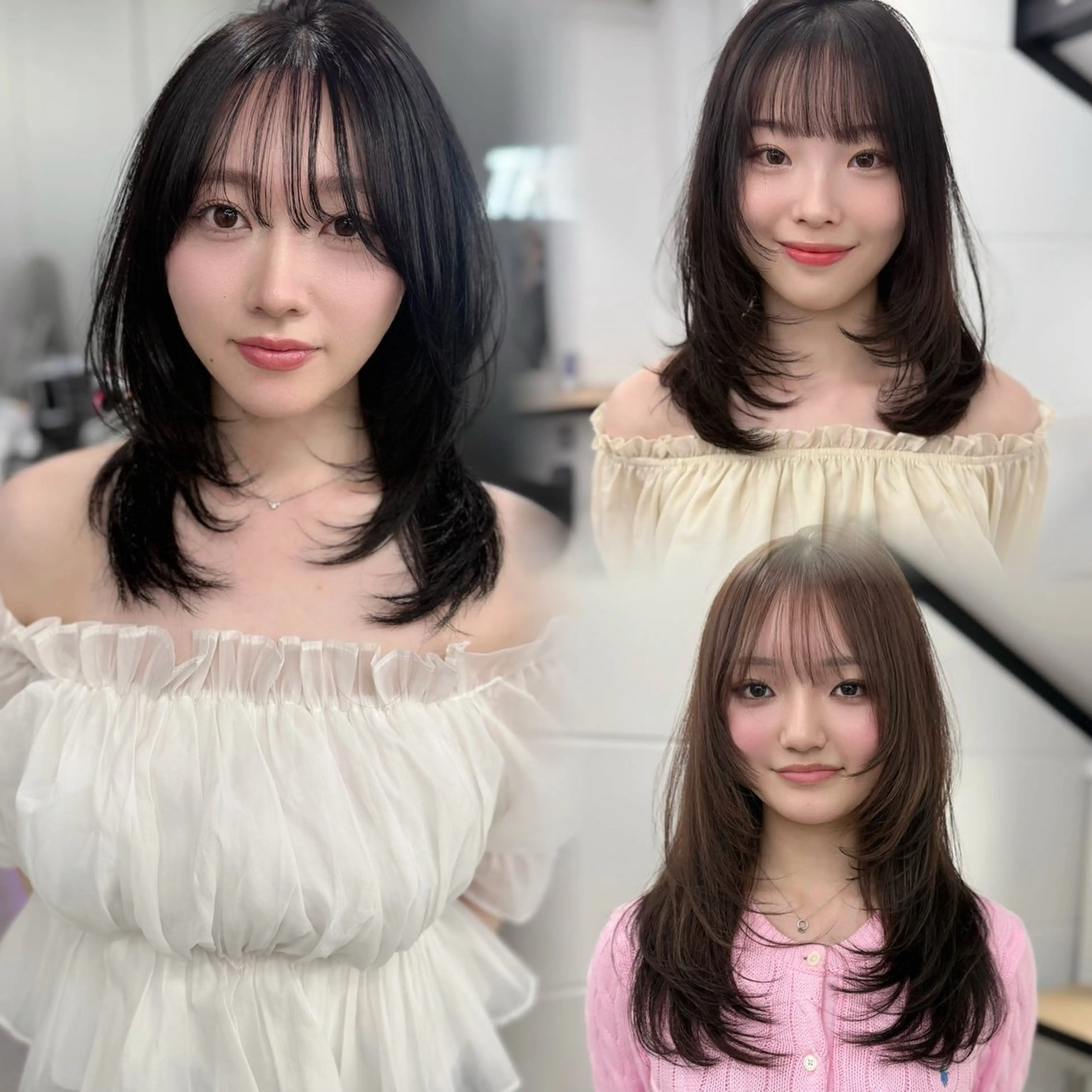 ロング ハッシュカット ハイレイヤー 韓国風ヘア レイヤーカット Sea Shinjuku所属・ハッシュカット/ レイヤー/TERUのヘアスタイル