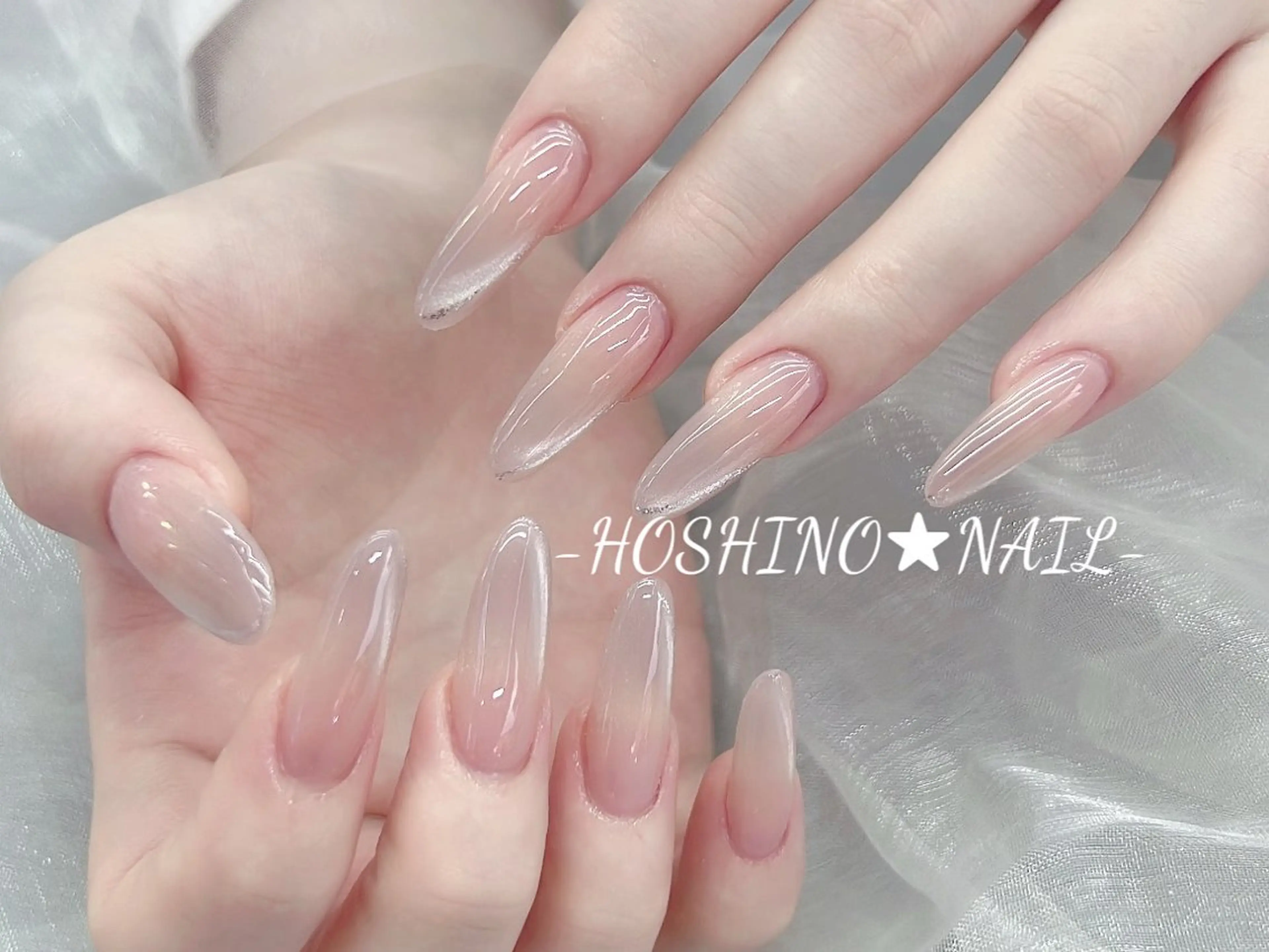 ネイル オーロラネイル チークネイル ドット フットネイル フレンチネイル ハンドネイル ★HOSHINO NAIL★新宿店のネイルデザイン