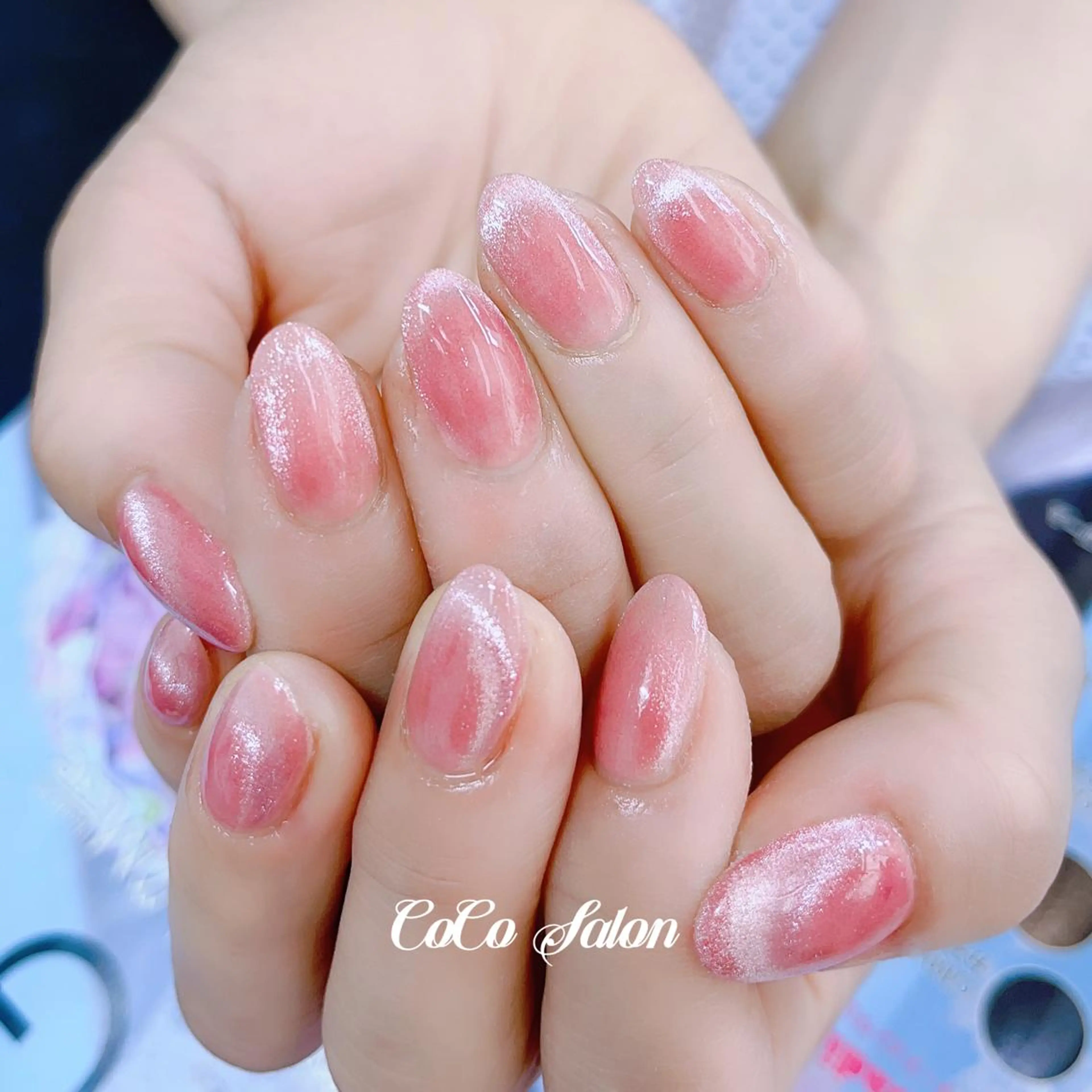 ネイル 入学式 長さ出し フレンチネイル ジェルネイル グラデーション ハンドネイル CoCoSalon ネイル/まつ毛予約のネイルデザイン