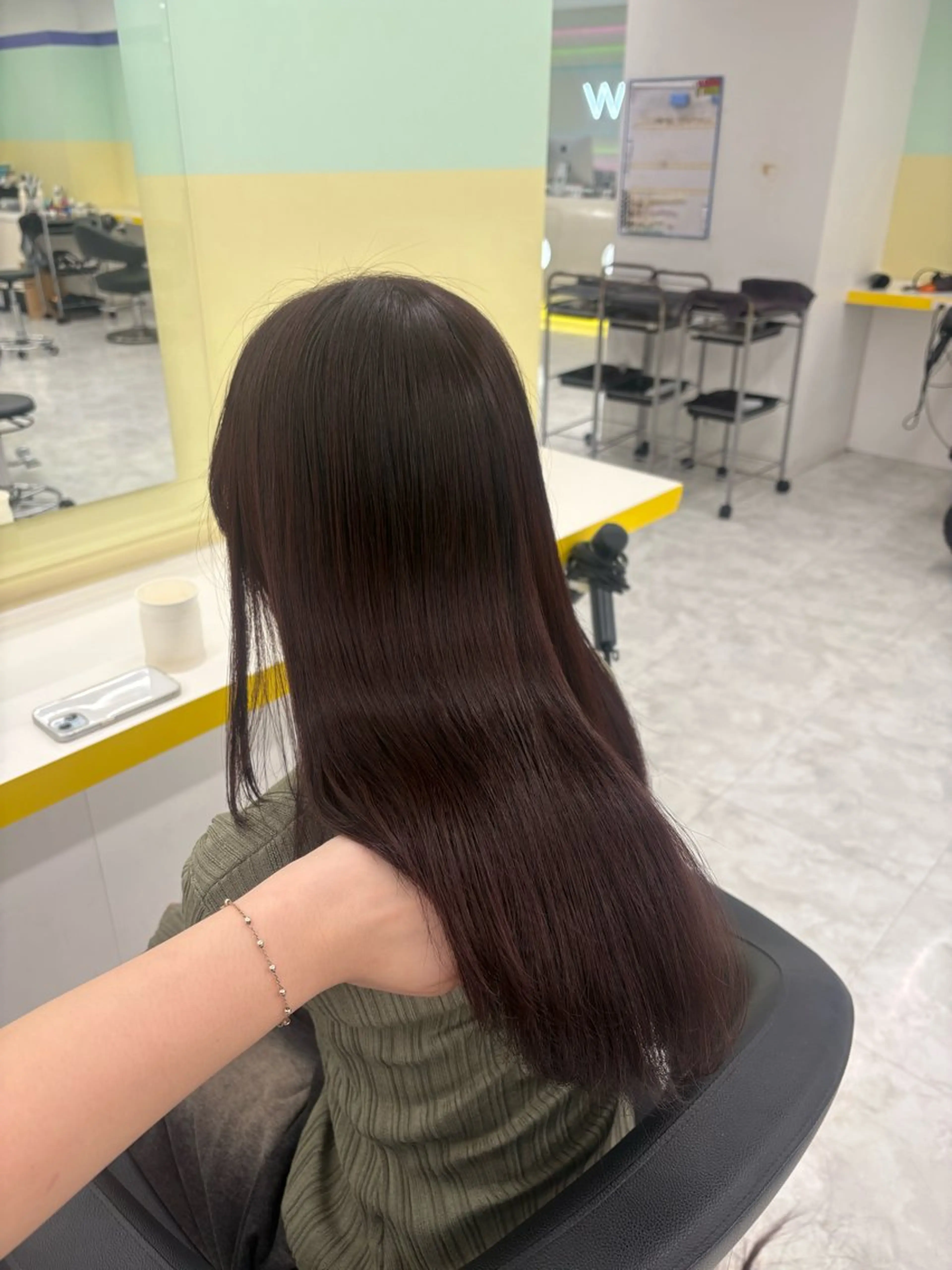 ロング カラー ヘアカラー トリートメント 💍透明感スタイル 横浜💍MIU💍のヘアスタイル