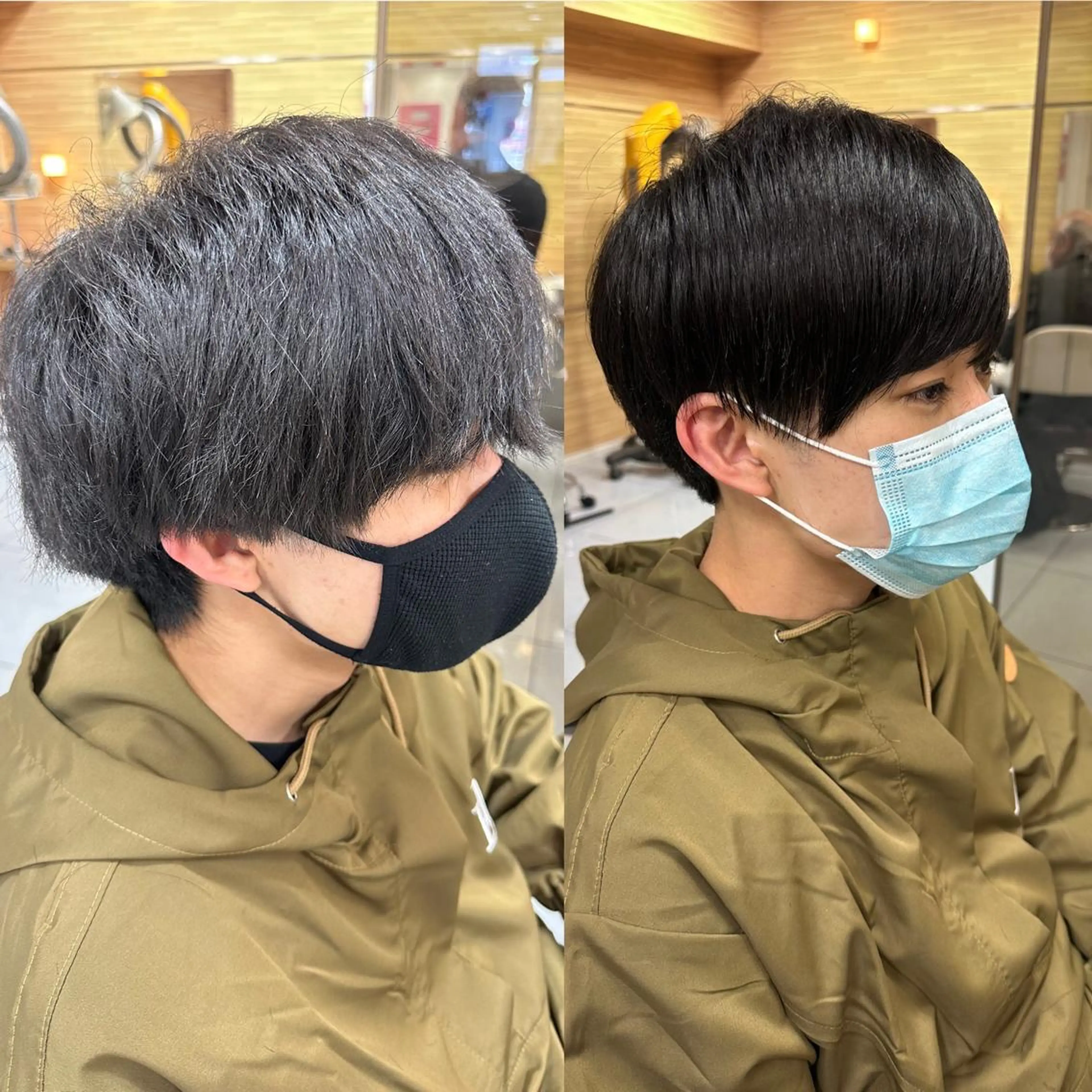 ショート パーマ 縮毛矯正 髪質改善/縮毛矯正 /ブリーチ矯正/岡部のヘアスタイル