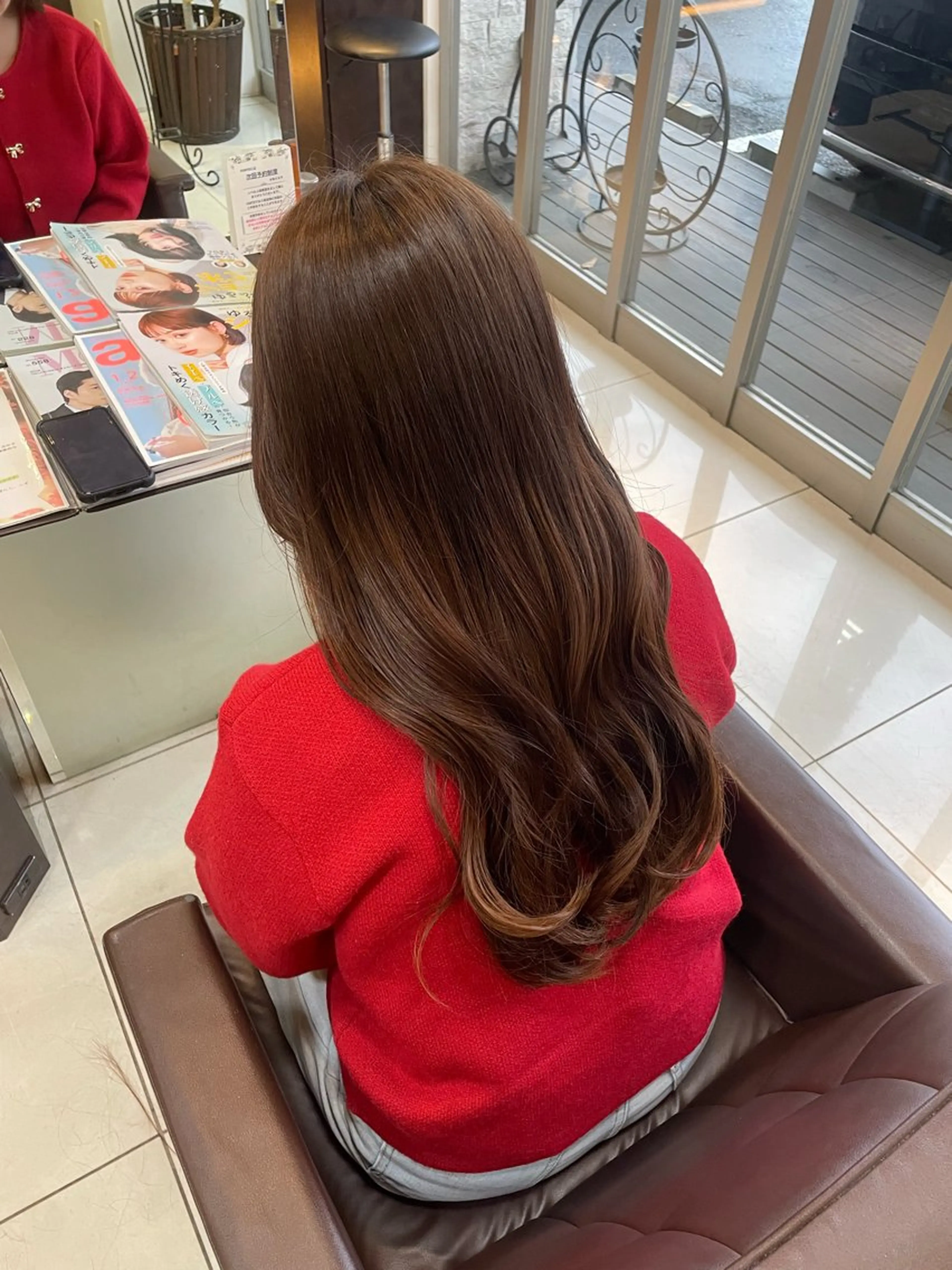 セミロング カラー カット ヘアカラー トリートメント 🤎うる艶ベージュ 🧸MAYUKA🤎のヘアスタイル