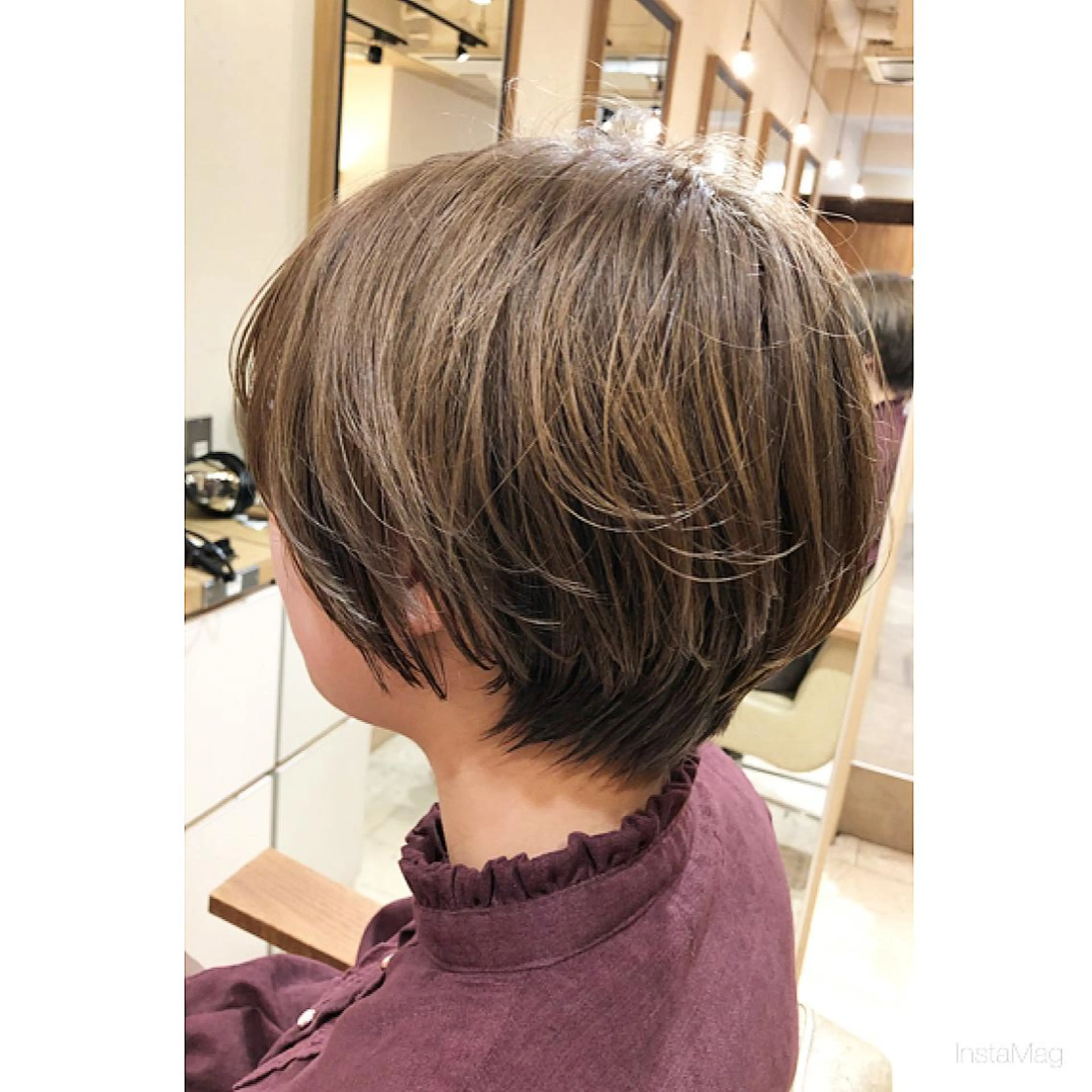 ショート 似合わせカット ショートヘア カット ヘアカラー 岩間 香純のヘアスタイル
