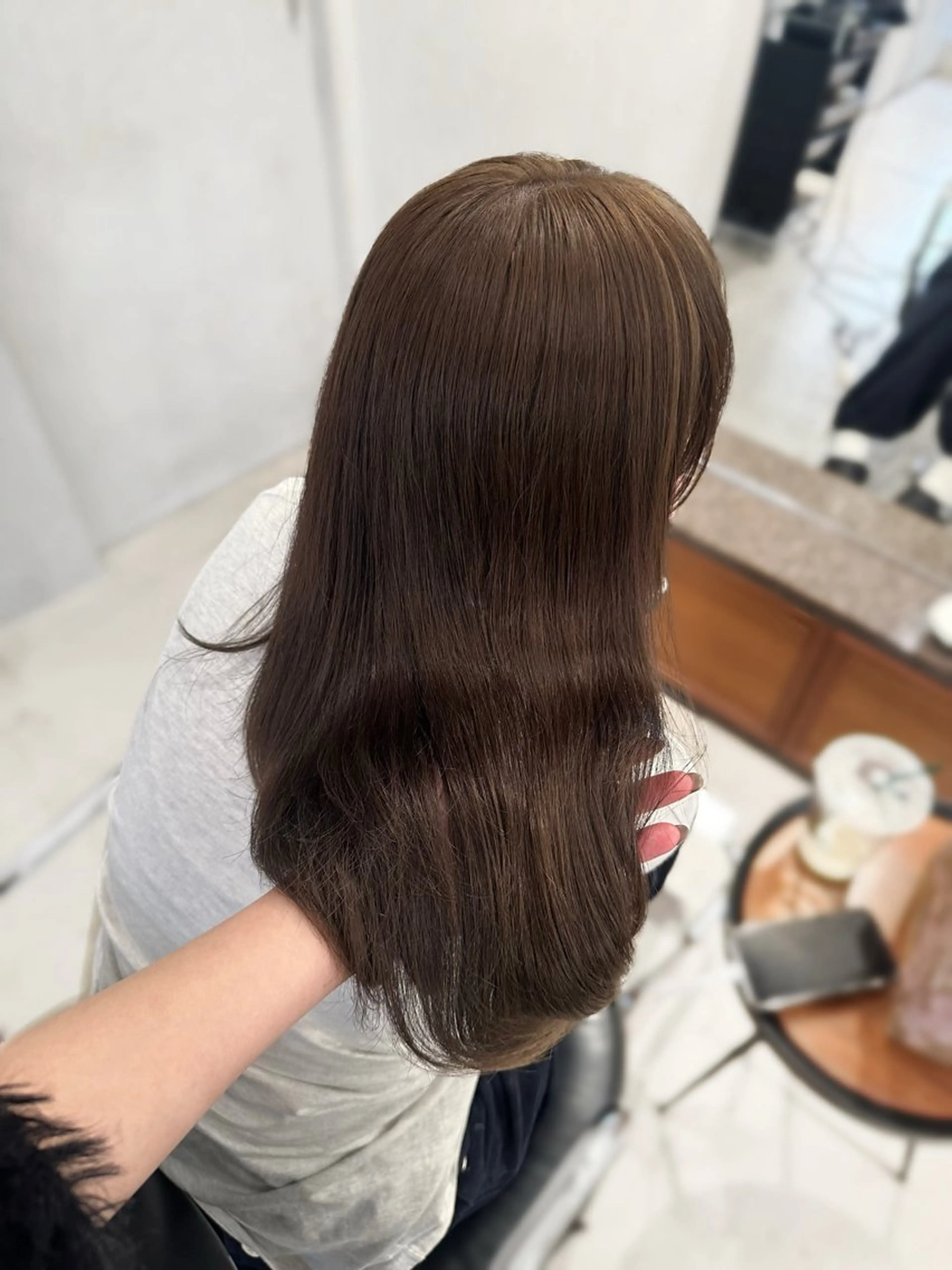 ロング カラー カット ヘアカラー 上野/韓国hair 🤍MOEKA🤍のヘアスタイル