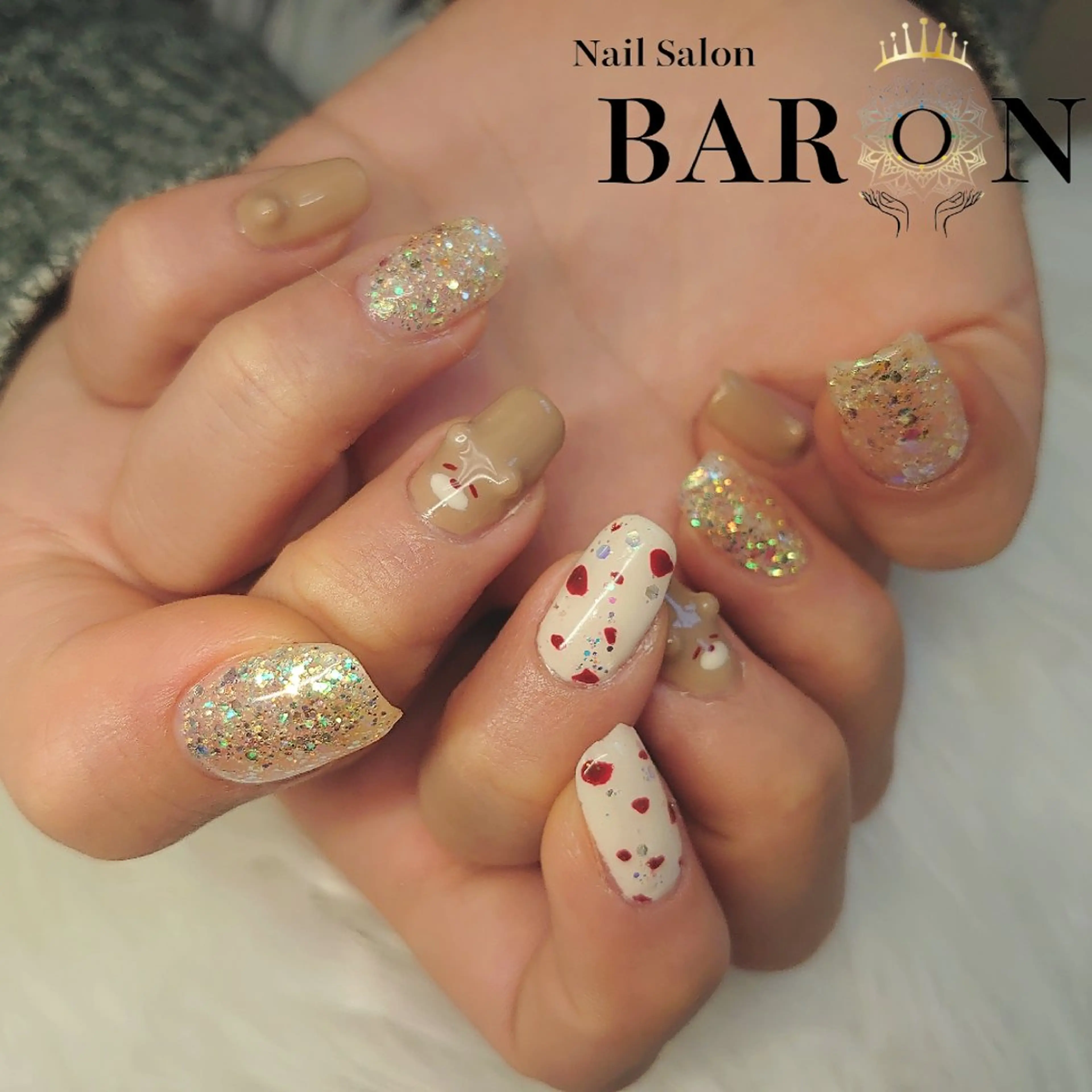 ネイル ラメ(グリッター) ワンカラーネイル ♛BARON♛ AOIのネイルデザイン