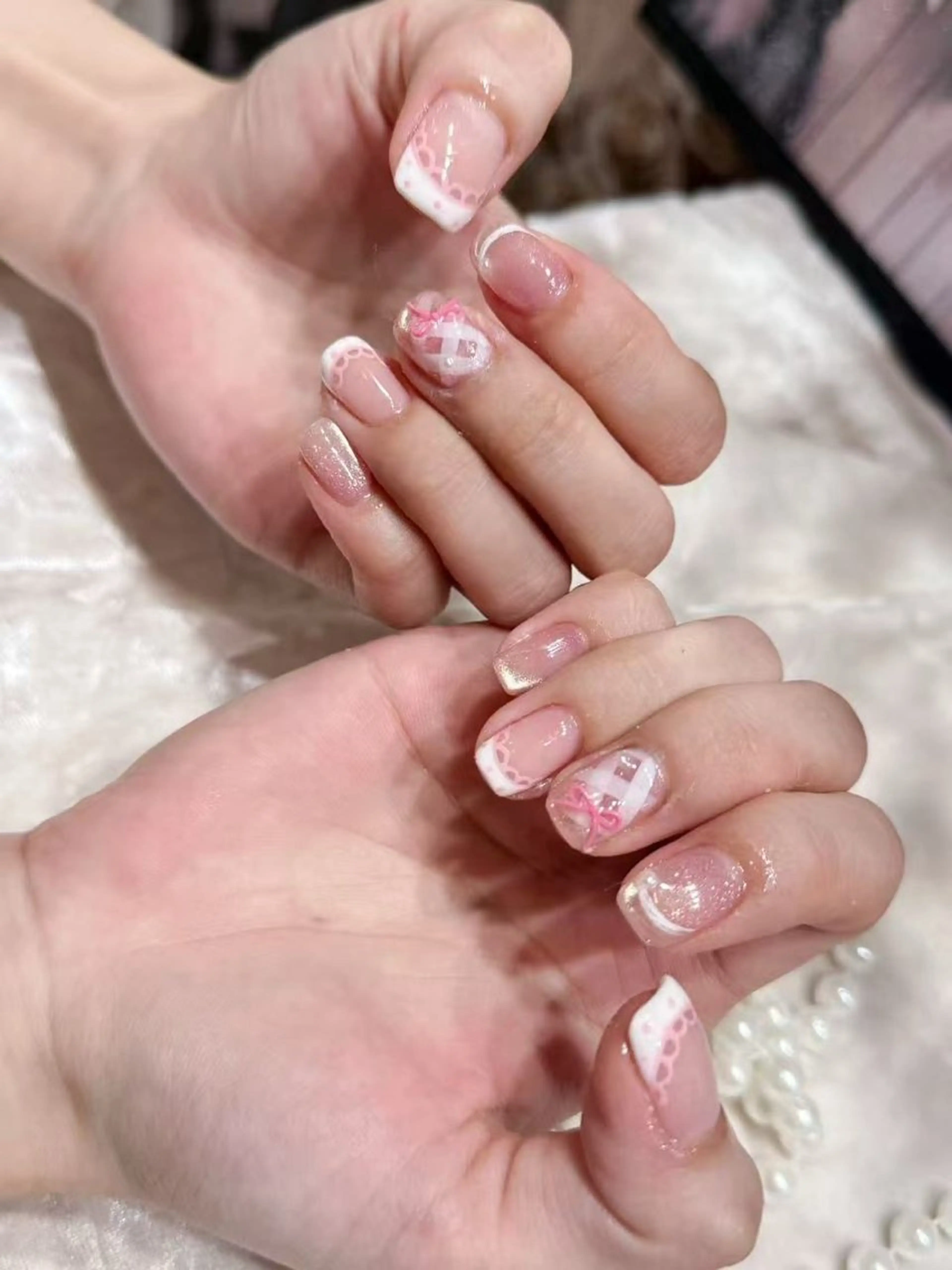 ネイル アートネイル フットネイル ジェルネイル ハート マグネットネイル Babarla Nailのネイルデザイン