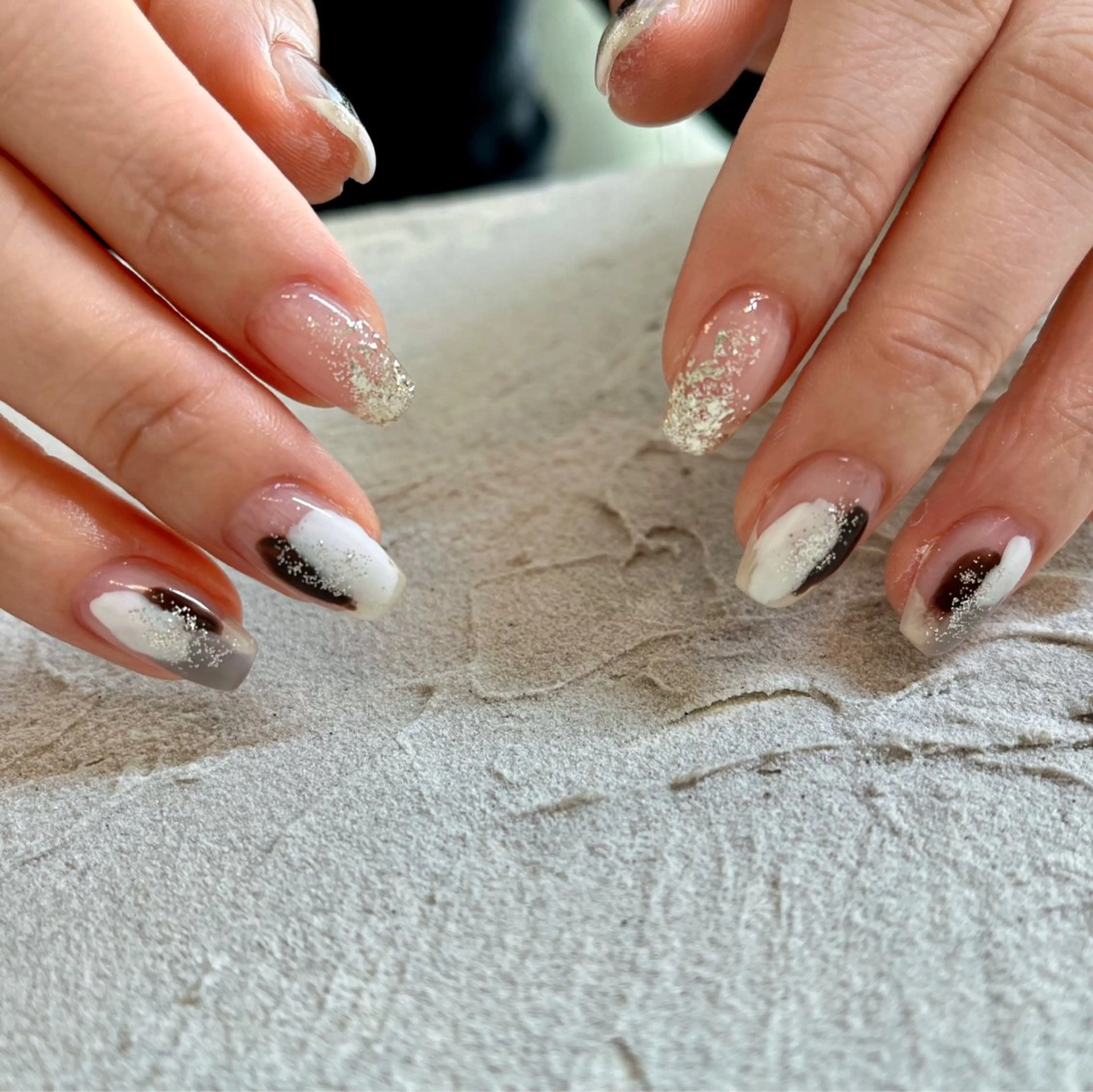 ネイル フレンチネイル ジェルネイル 韓国ネイル マグネットネイル ニュアンスネイル MARU NAIL mamiのネイルデザイン