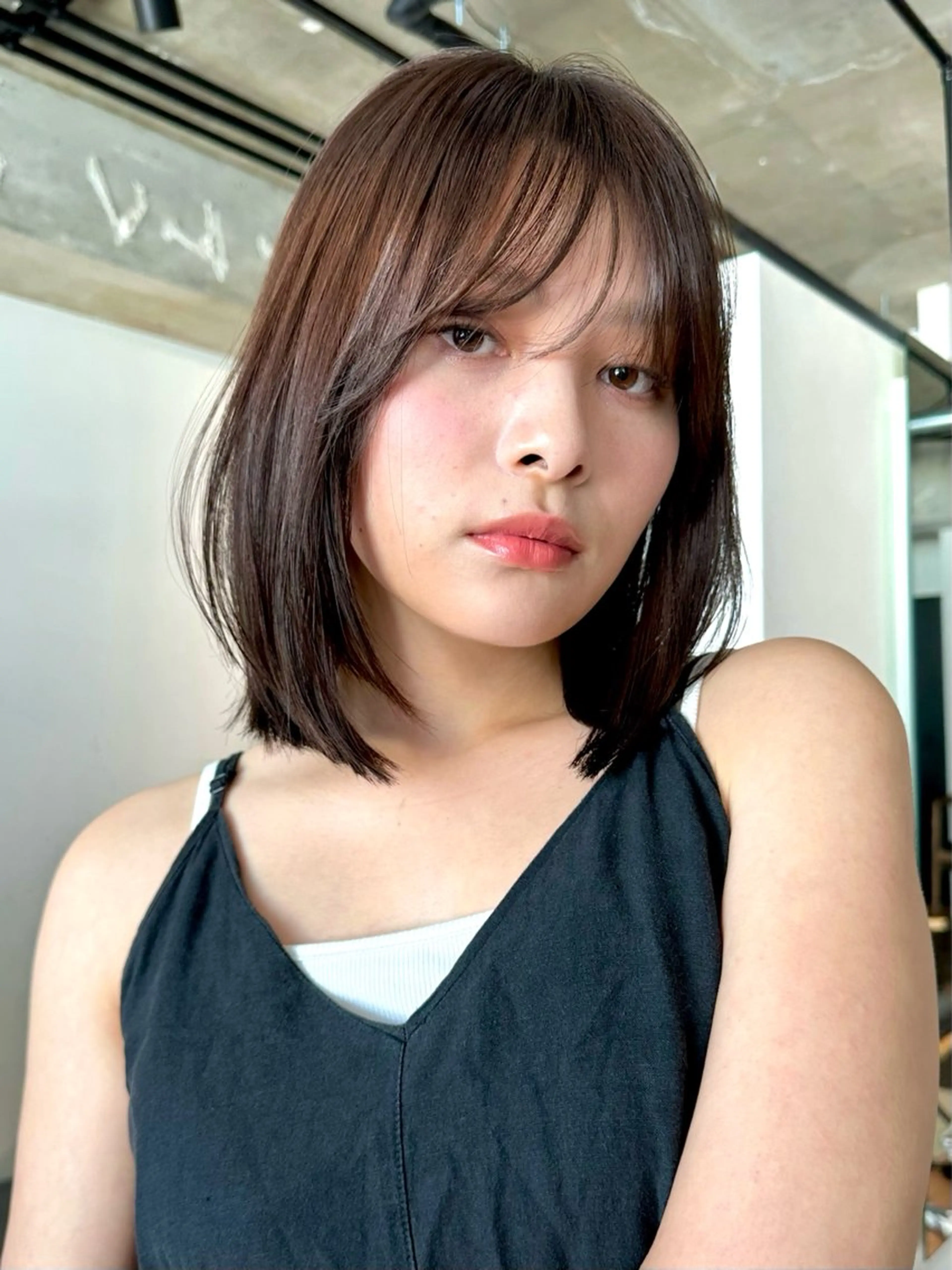 ショート カラー パーマ 🫧小顔×似合わせ× 透明感カラー🫧のヘアスタイル