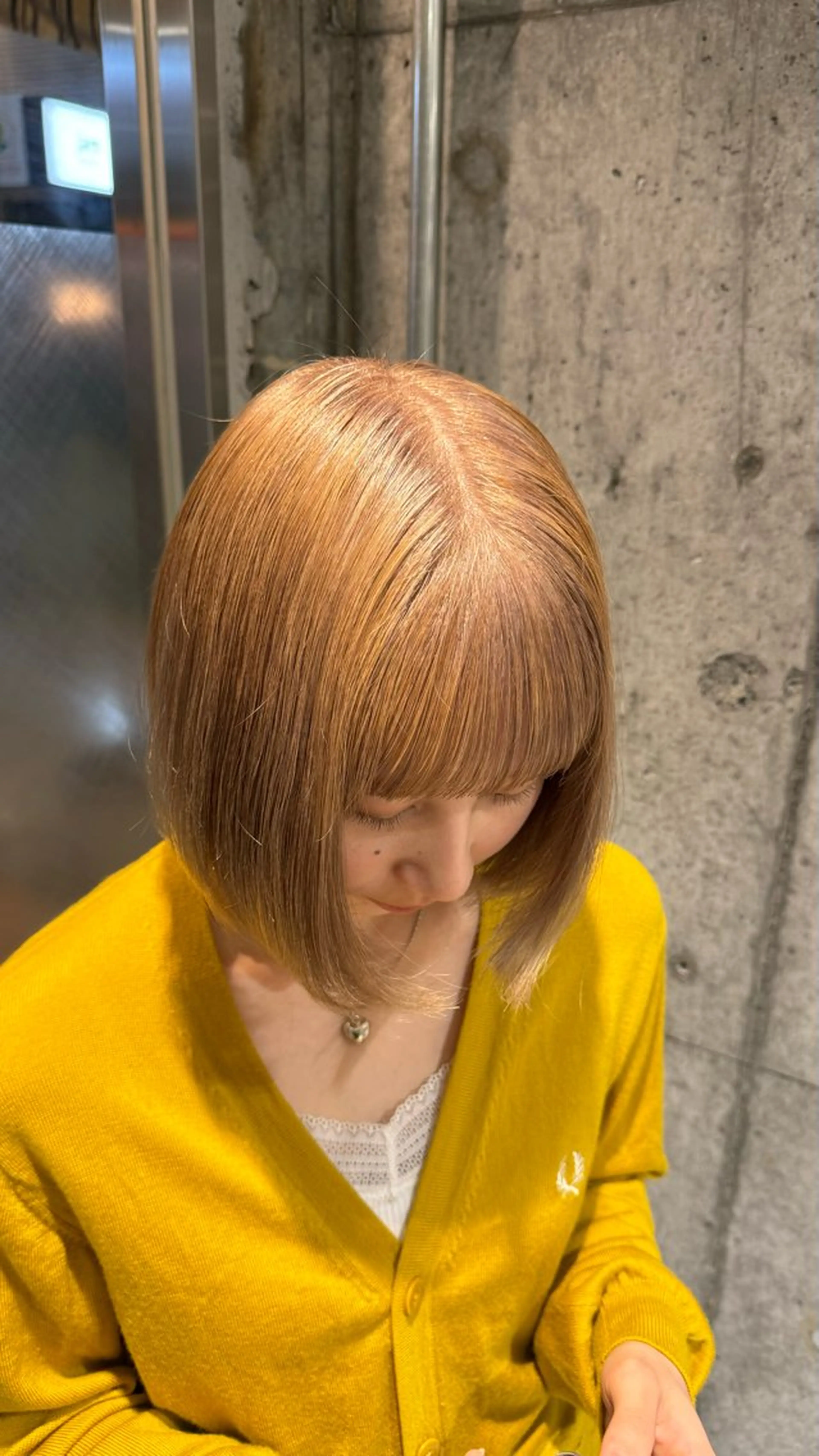 ミディアム カラー ヘアカラー トリートメント ヘアセット 高円寺/艶カラー/ レイヤーカットのヘアスタイル