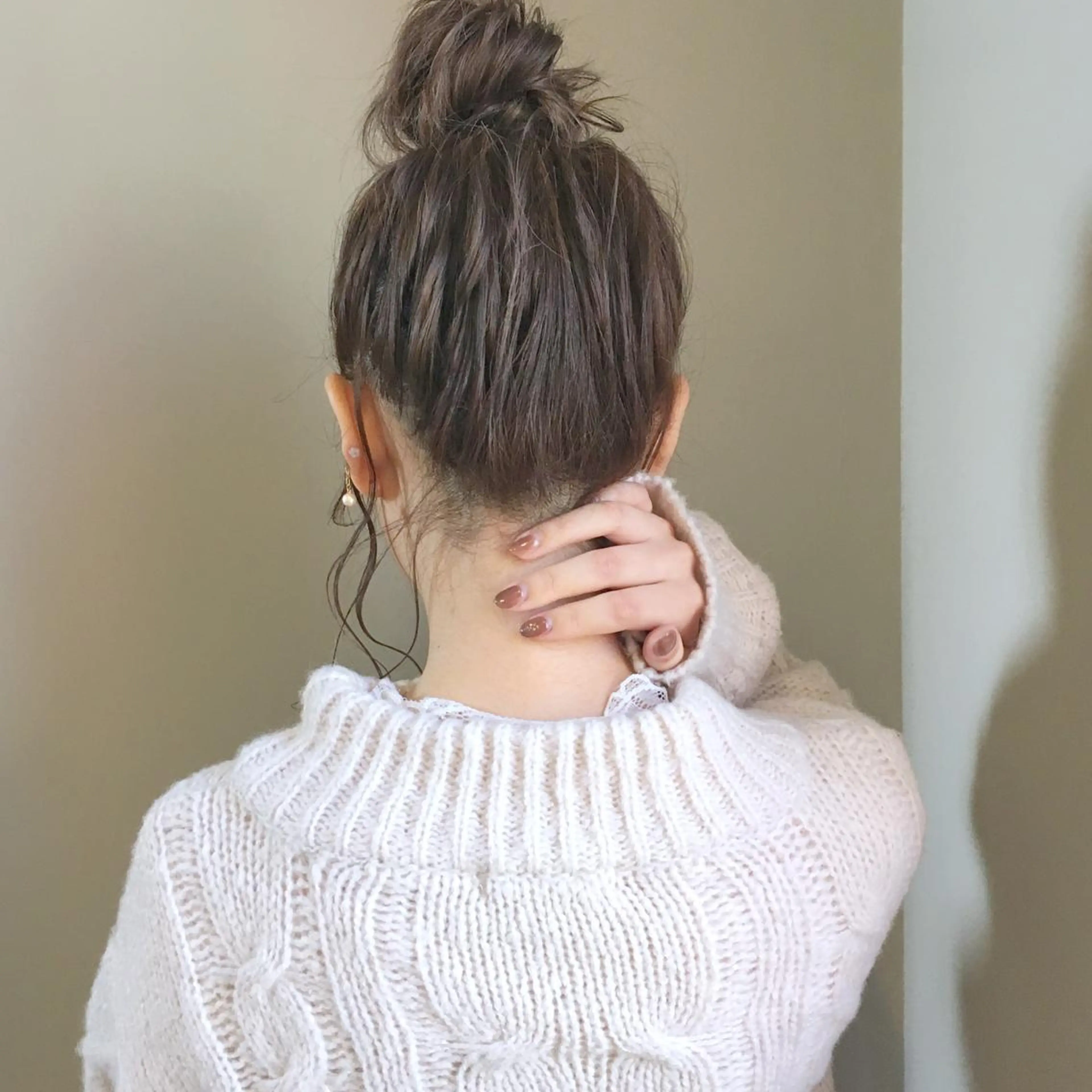 ミディアム ヘアアレンジ お団子ヘア 上川 美幸のヘアスタイル