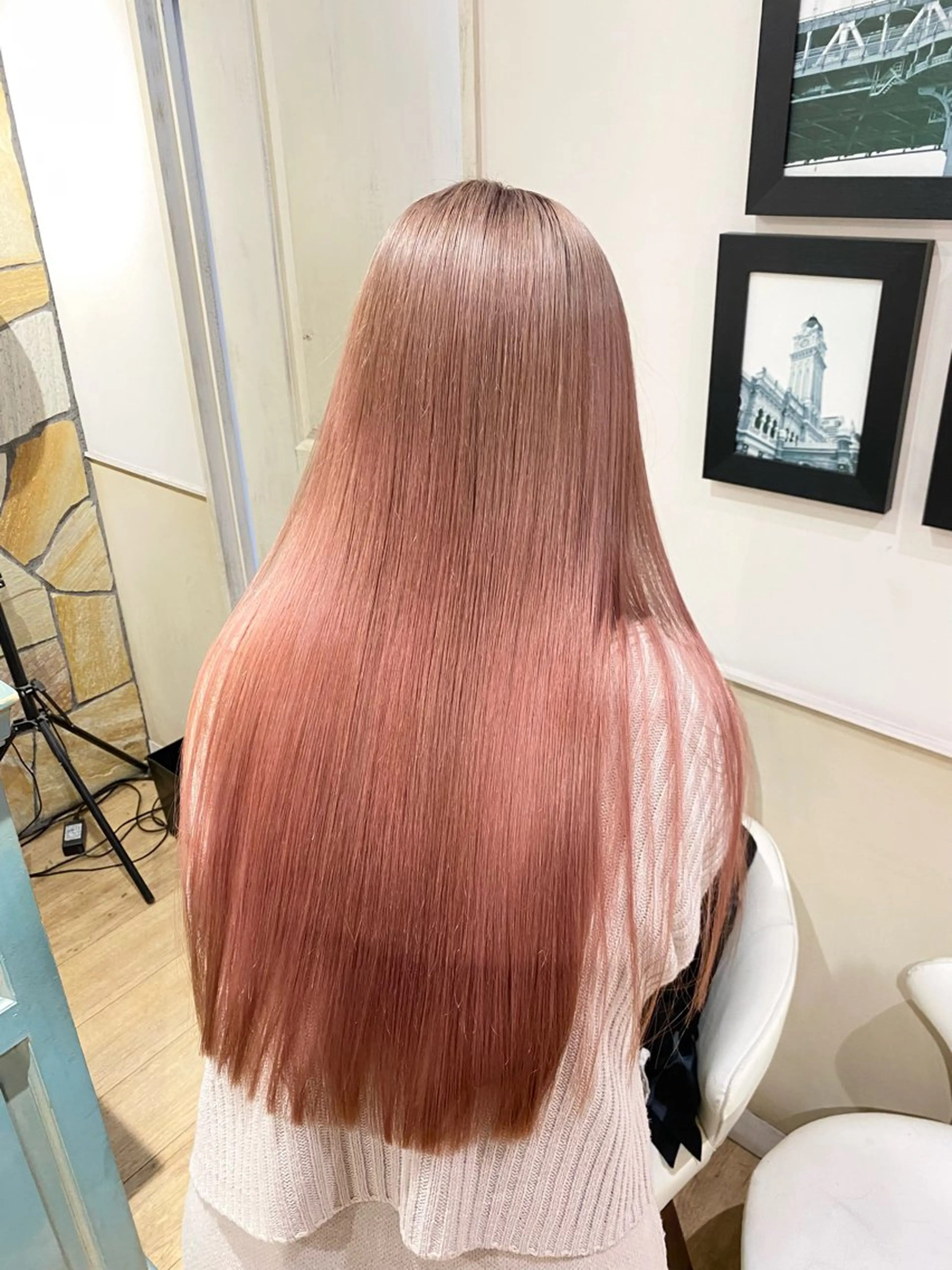 ロング カラー バレイヤージュ ハイライトカラー ハイライト レイヤーカット 当日予約可能です！ 宜しくお願いします！のヘアスタイル