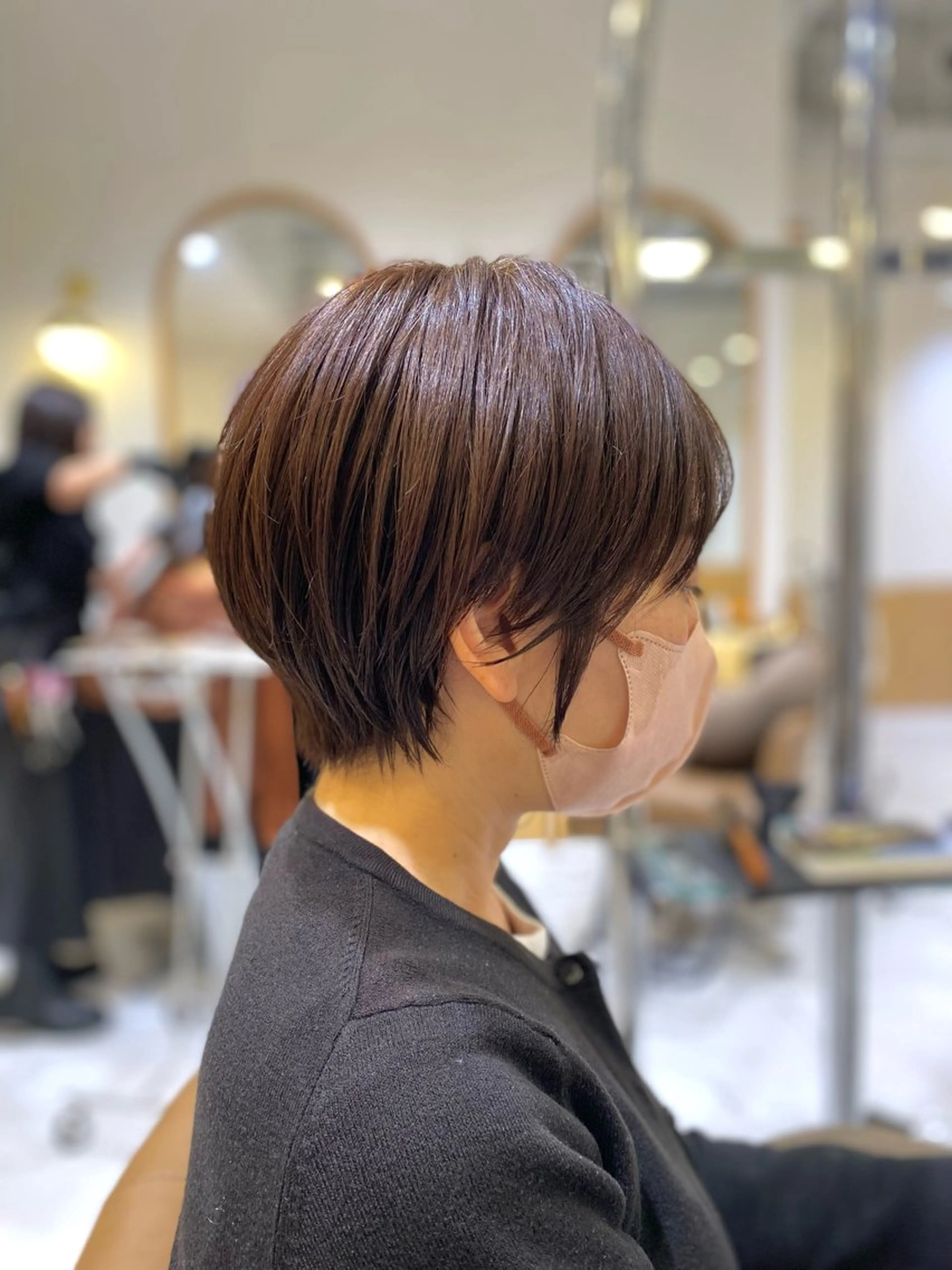 ショート カラー 丸みショート ショートヘア 坂井 茅聖のヘアスタイル
