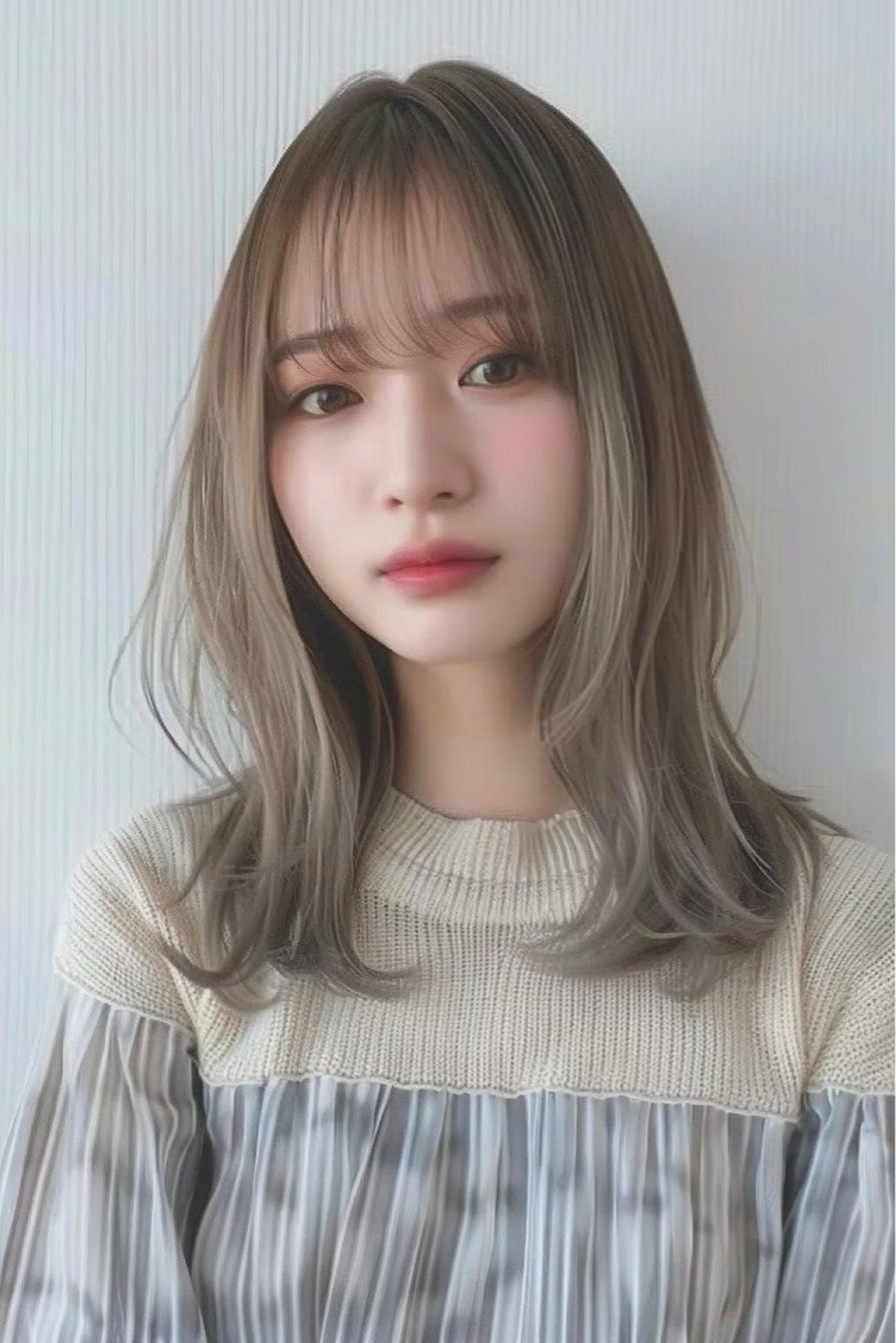 セミロング カラー カット ヘアカラー トリートメント 最新ケアカラー/ 髪質改善/YUTOのヘアスタイル