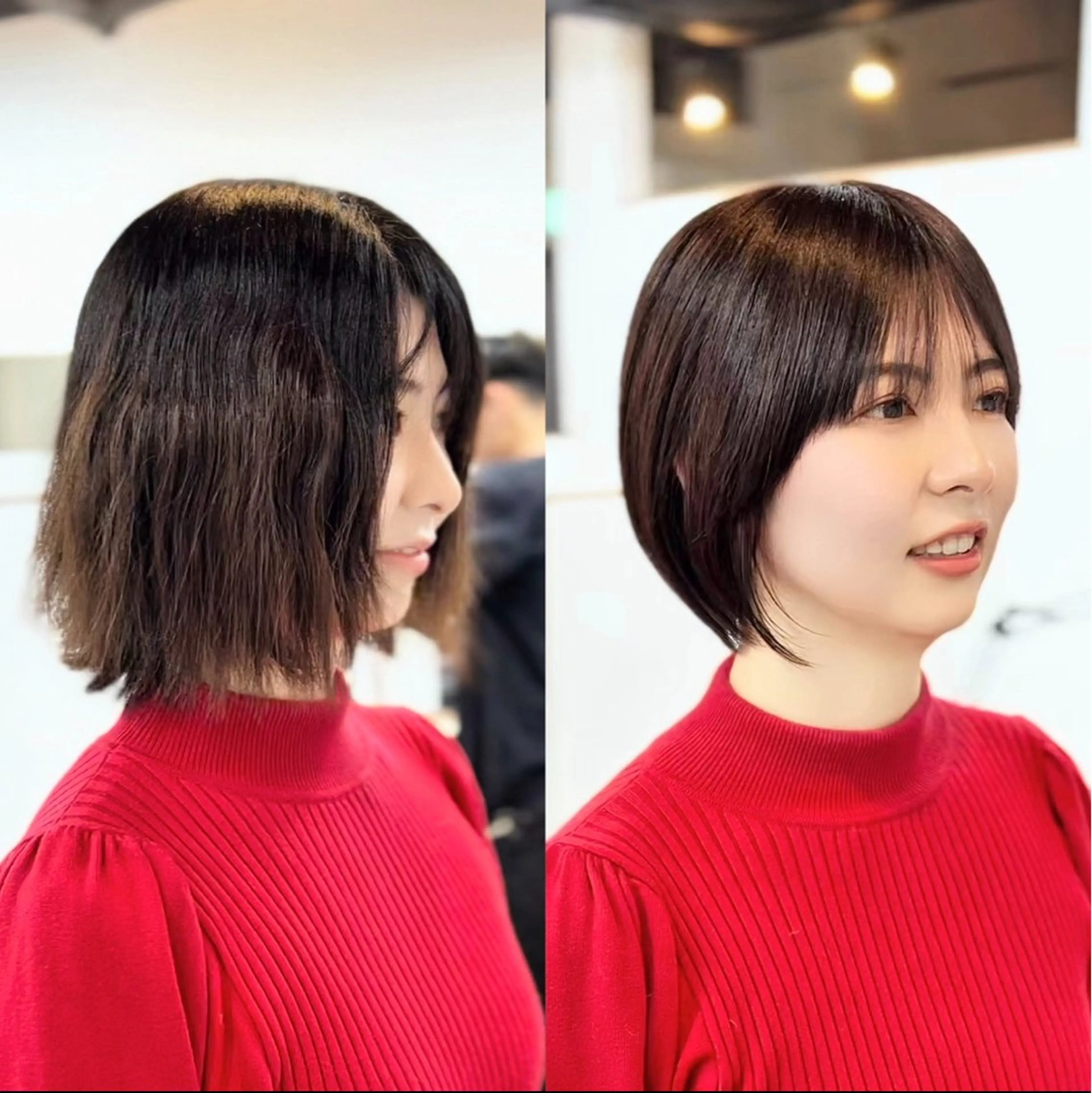 ショート 髪質改善 カット 縮毛矯正 表参道ショート 宮嶋勇太のヘアスタイル
