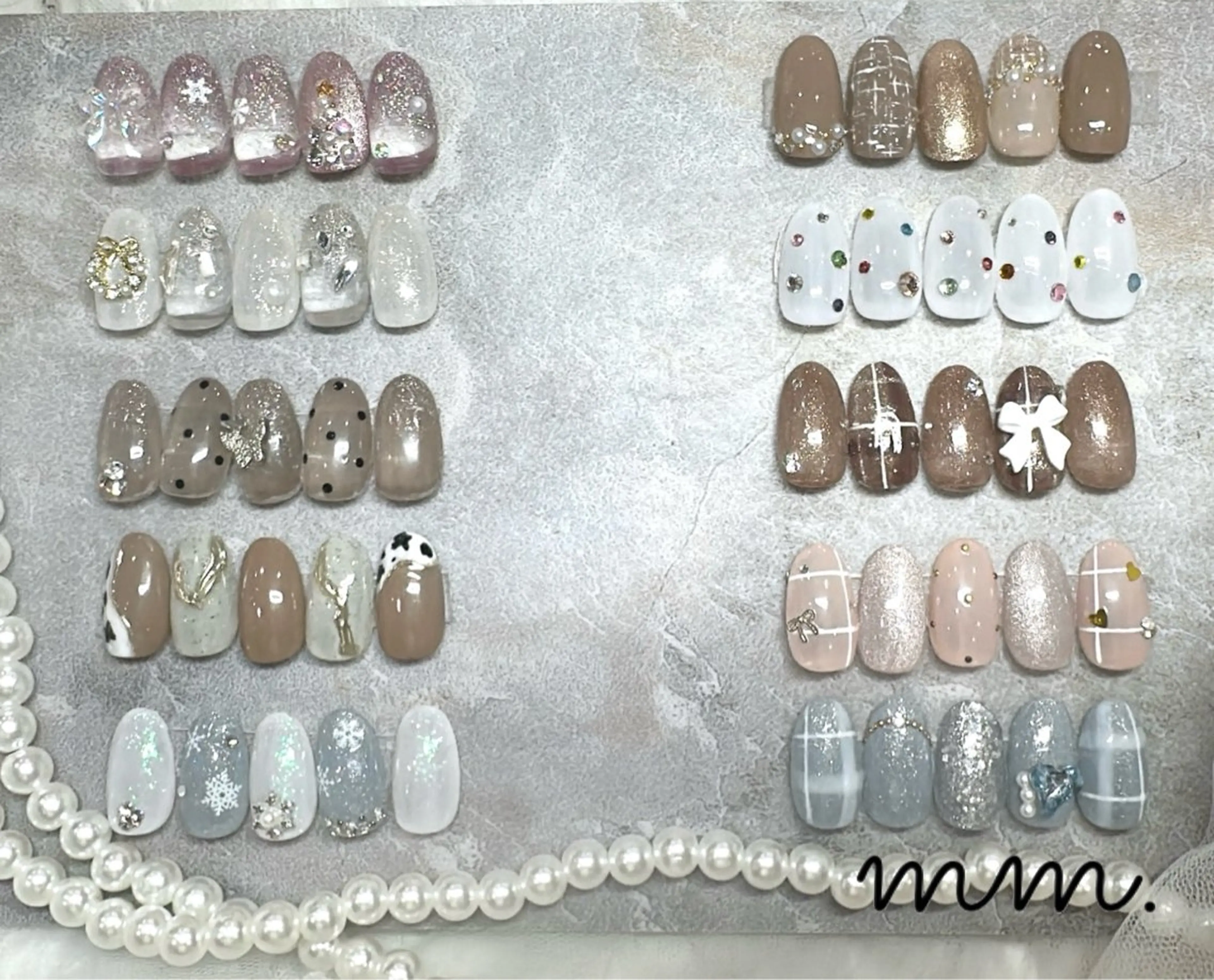 🍂秋冬ネイル🎄❄️初回オフ無料の写真