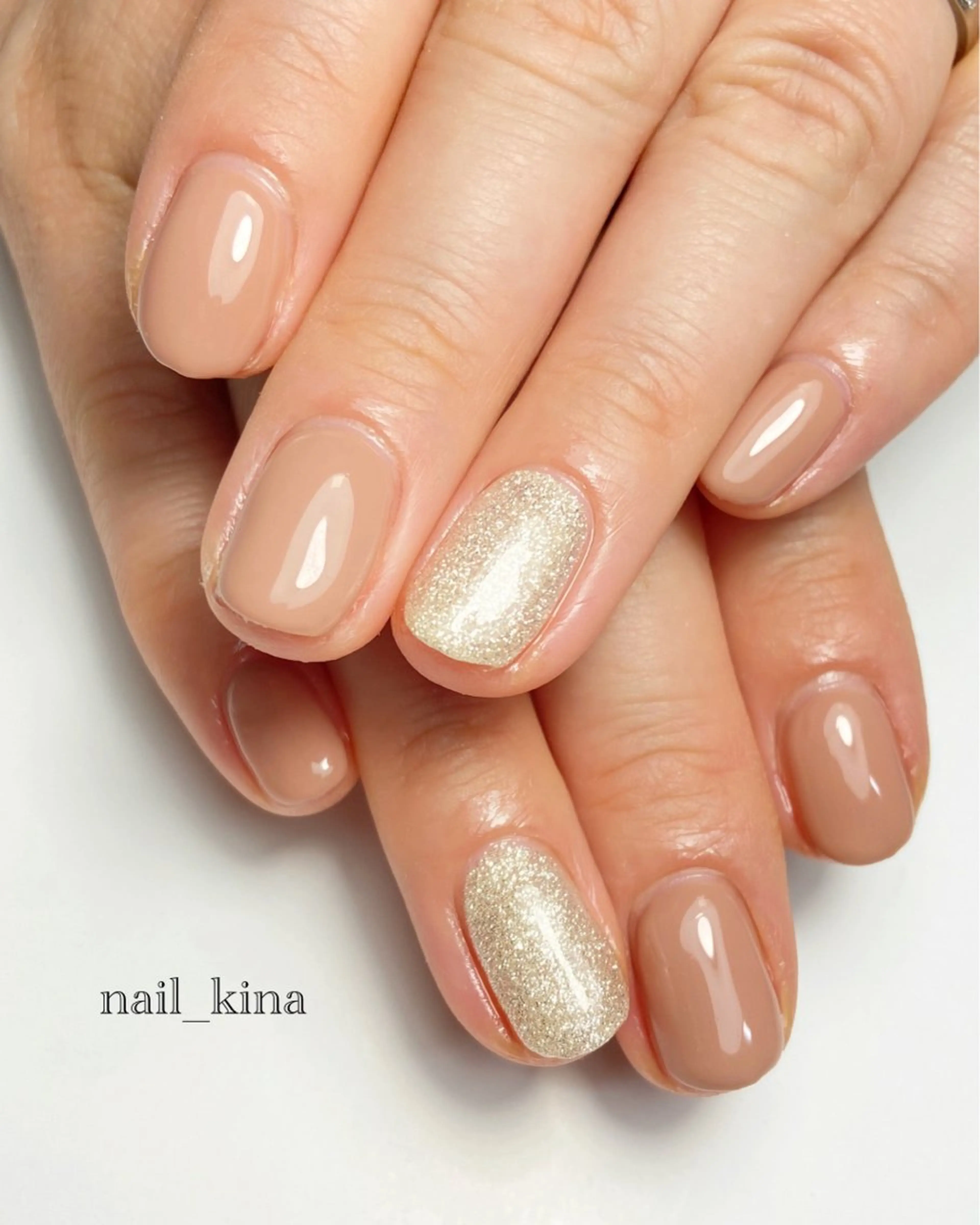 ネイル オフィスネイル ワンカラーネイル nail_ kinaのネイルデザイン