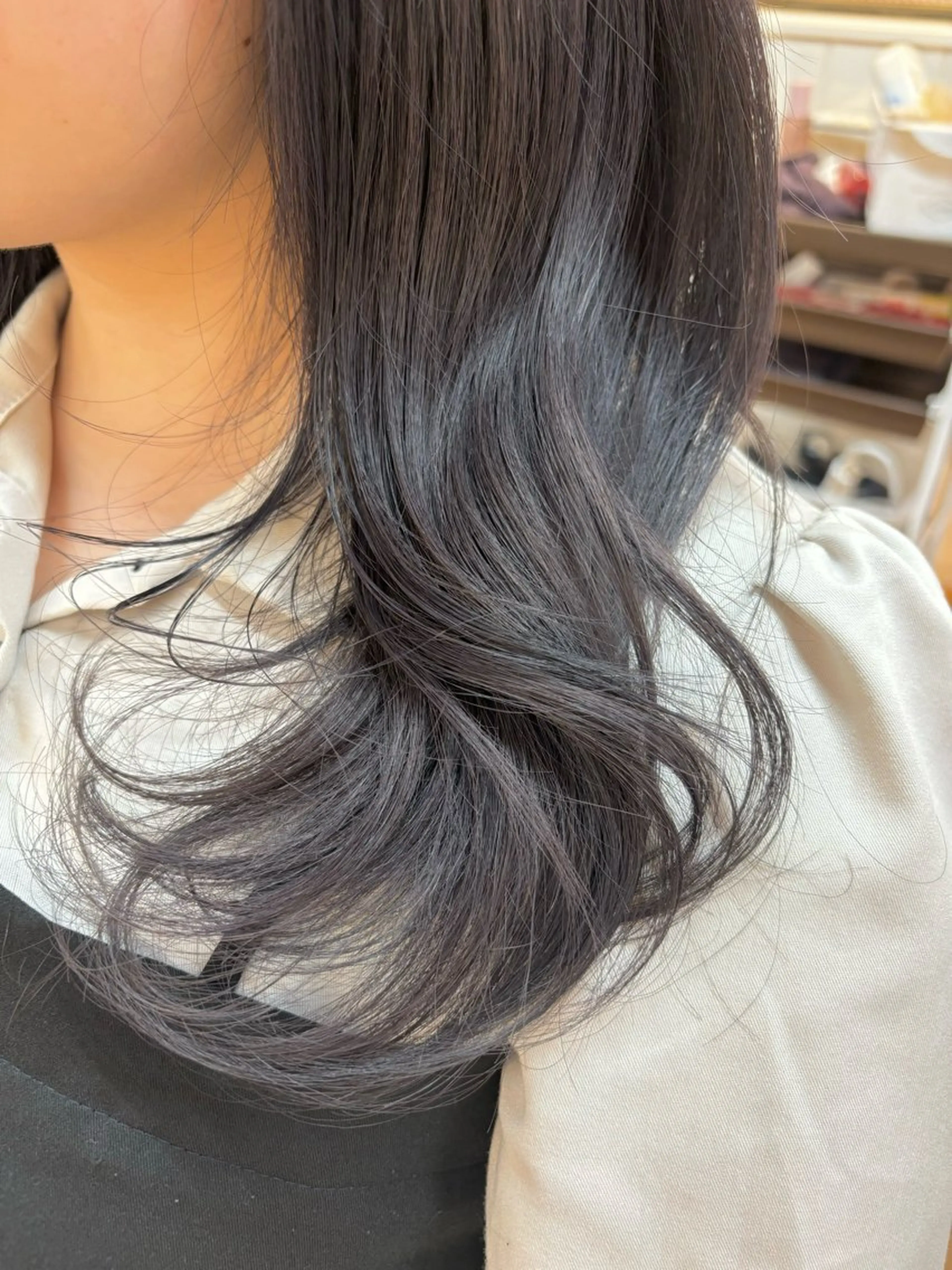 ミディアム カラー ブリーチ 透明感カラー ヘアカラー トリートメント 韓国ヘア sasugaのヘアスタイル