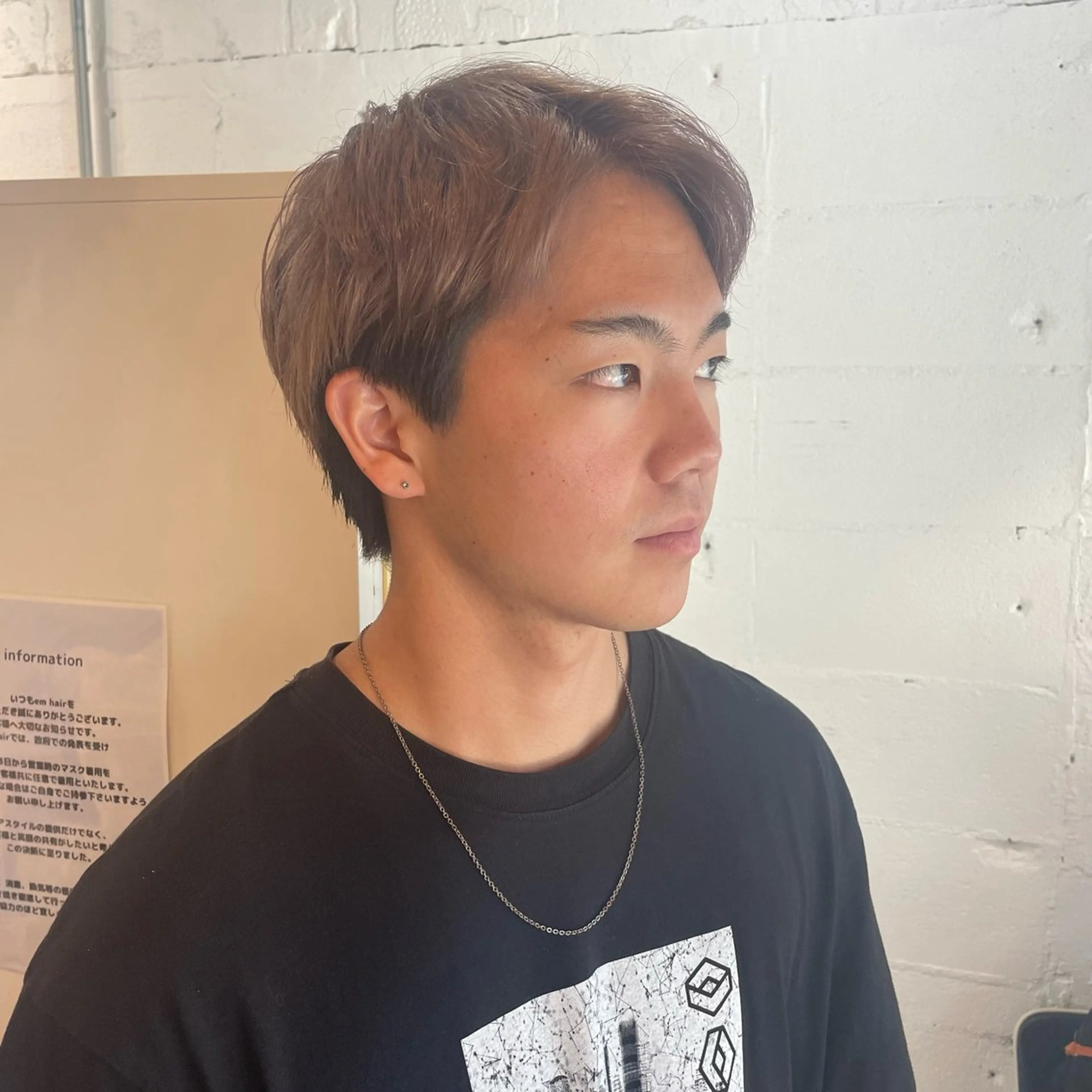 ショート カラー メンズ ヘアカラー 🎀ダブルカラーレイ ヤーyuuri🎀のヘアスタイル