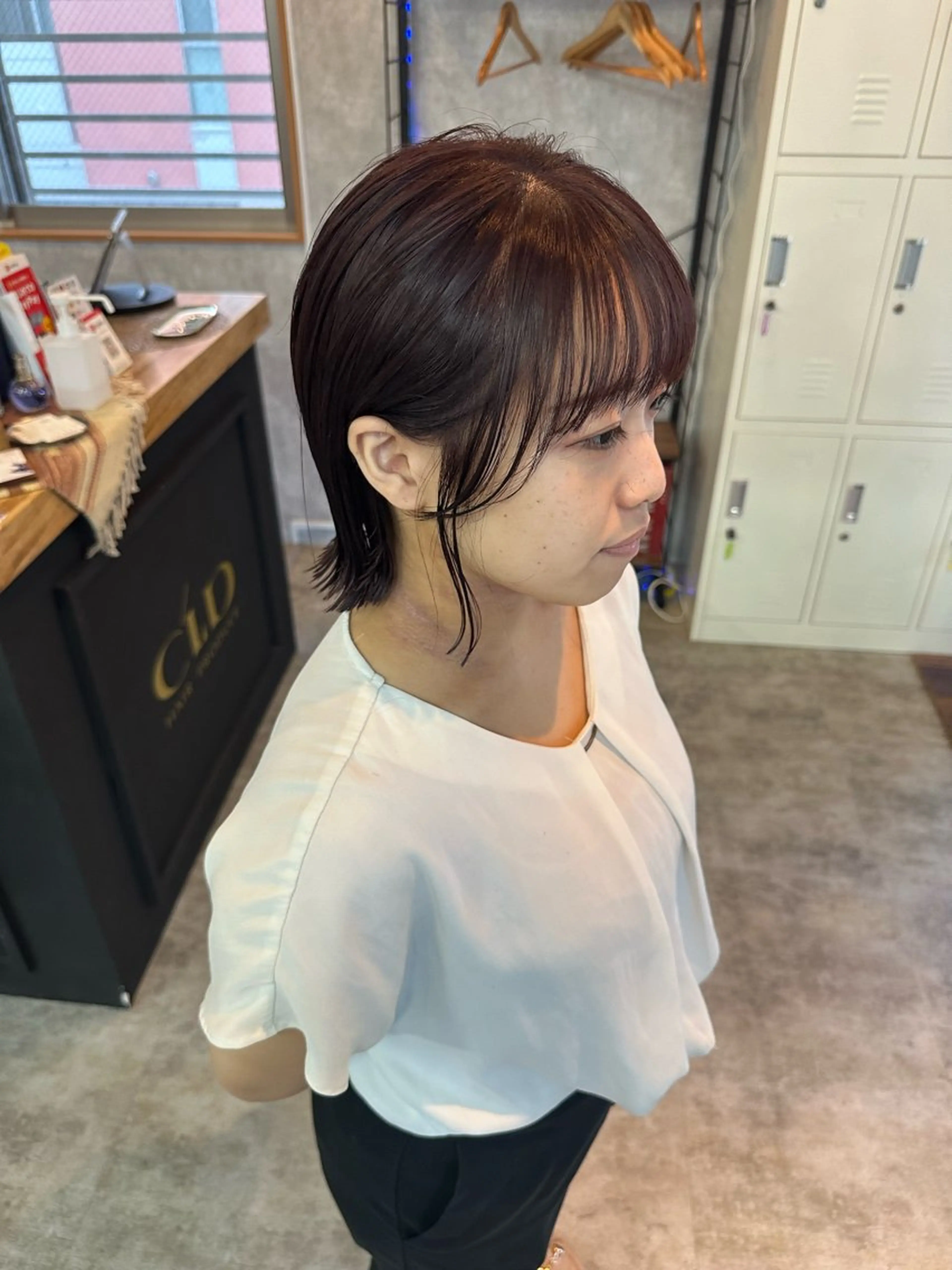 ショート 切りっぱなしボブ ショートボブ ハンサムショート 丸みショート ボブ カット ヘアカラー トリートメント C’LD hair  produce /シールドヘア所属・モテ髪/ボブ/ショー ト/アダチフウトのヘアスタイル
