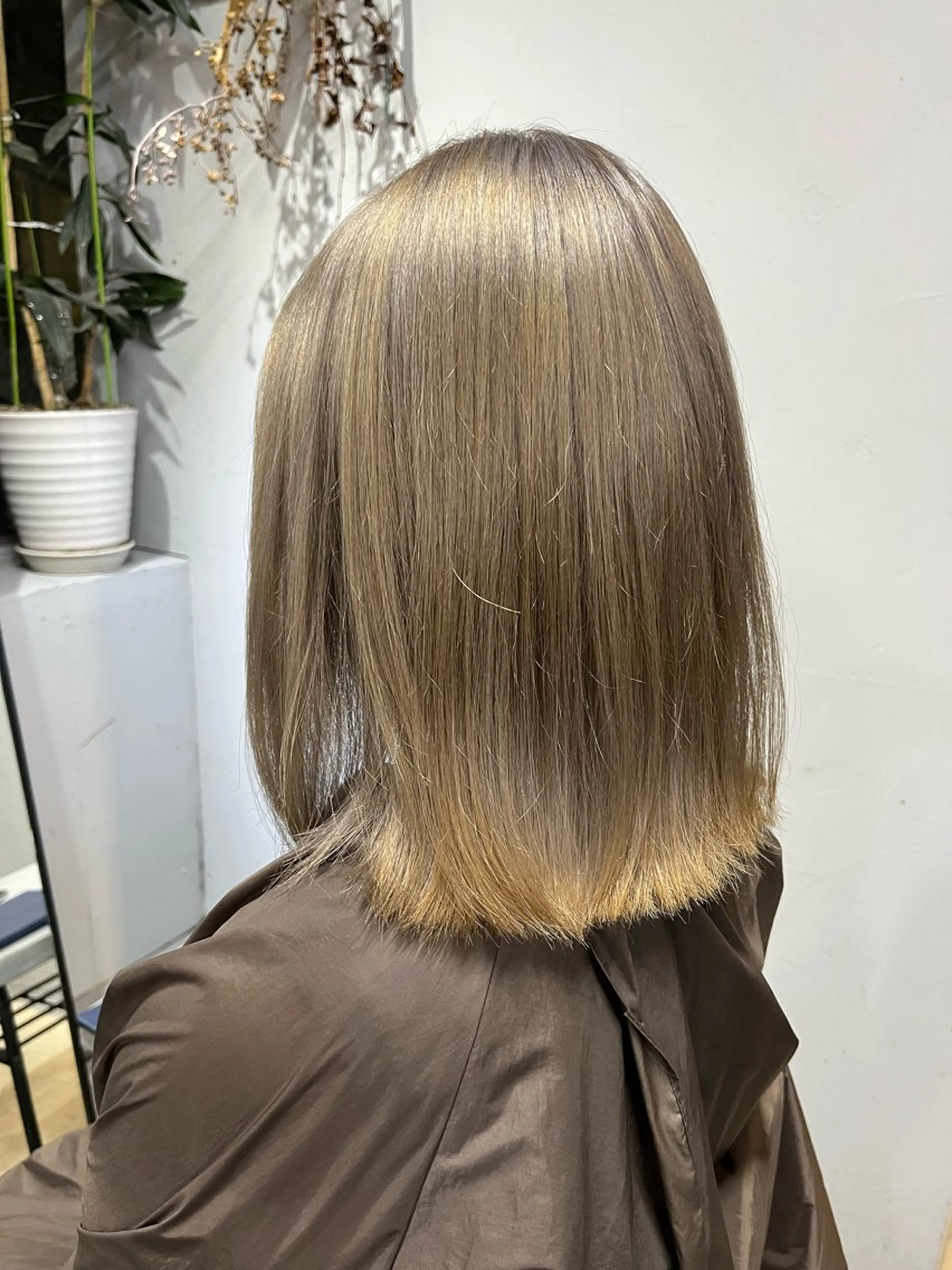 ミディアム カラー カット ヘアカラー トリートメント 仁木 謙太のヘアスタイル