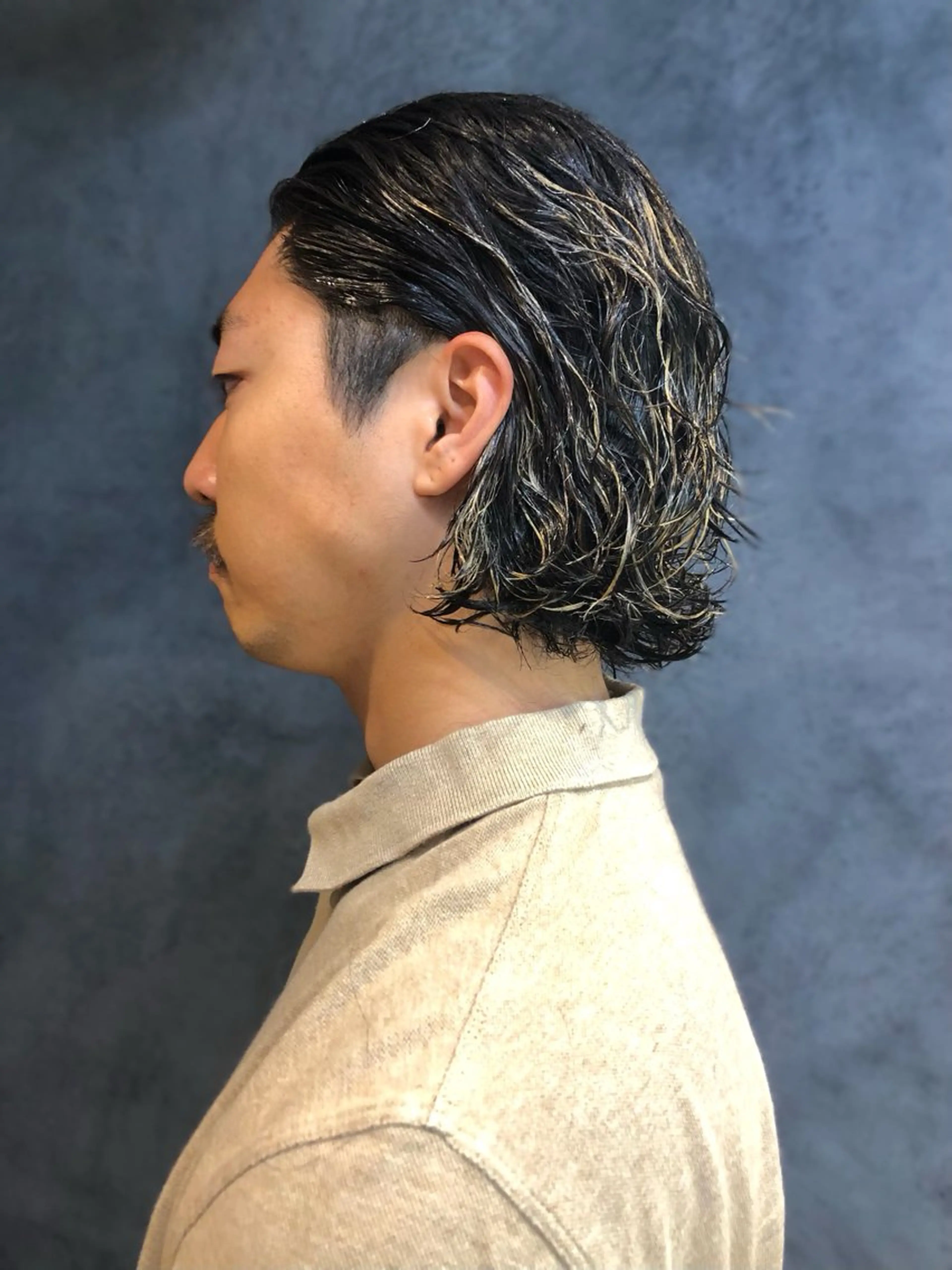 パーマ ヘアアレンジ メンズ カット パーマ トリートメント ヘアセット 栗原 侑也のヘアスタイル