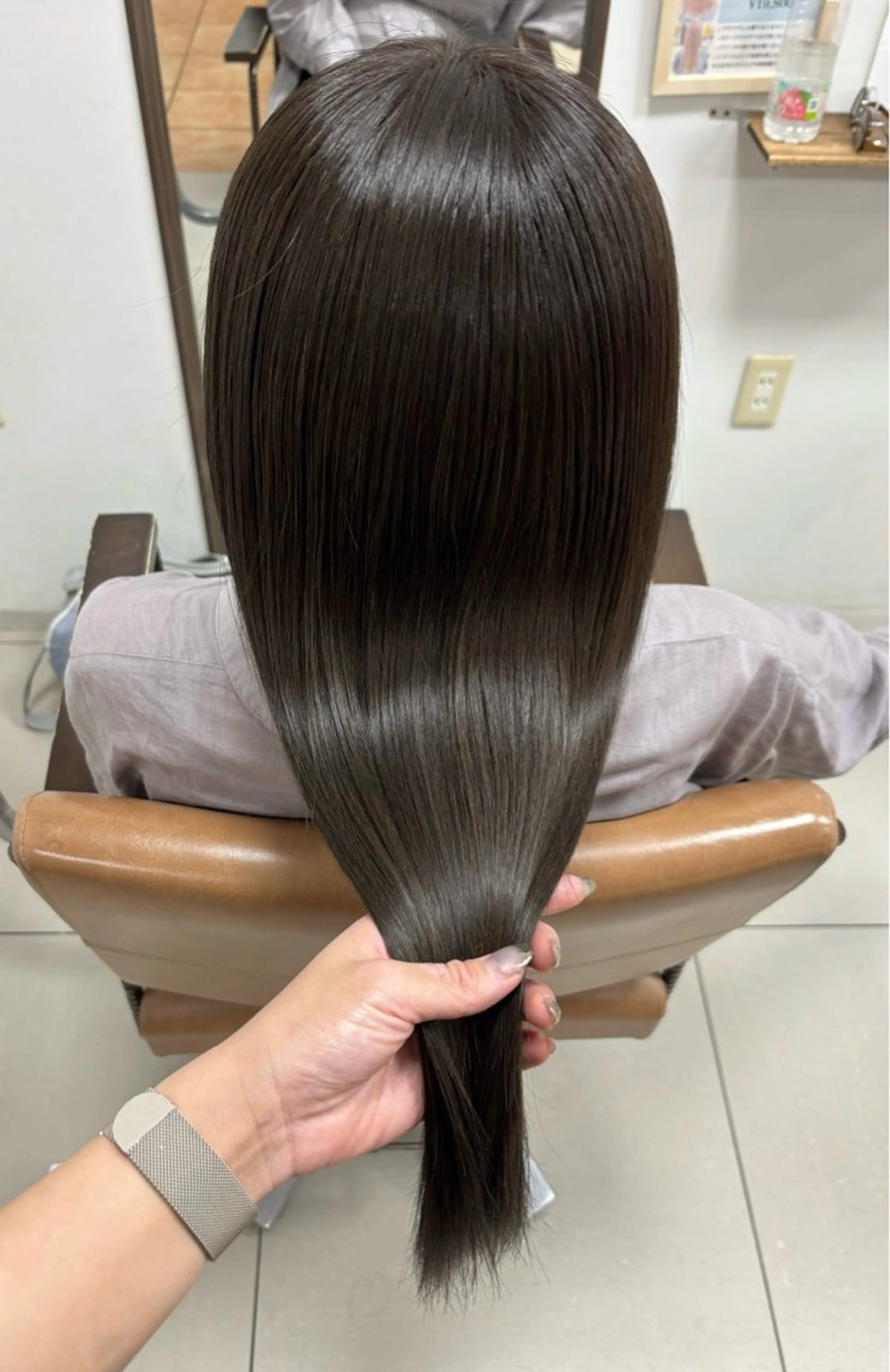 セミロング カラー オリーブカラー 髪質改善 トリートメント ヘアカラー 頭皮×髪質改善 ミディアム🔹中村のヘアスタイル