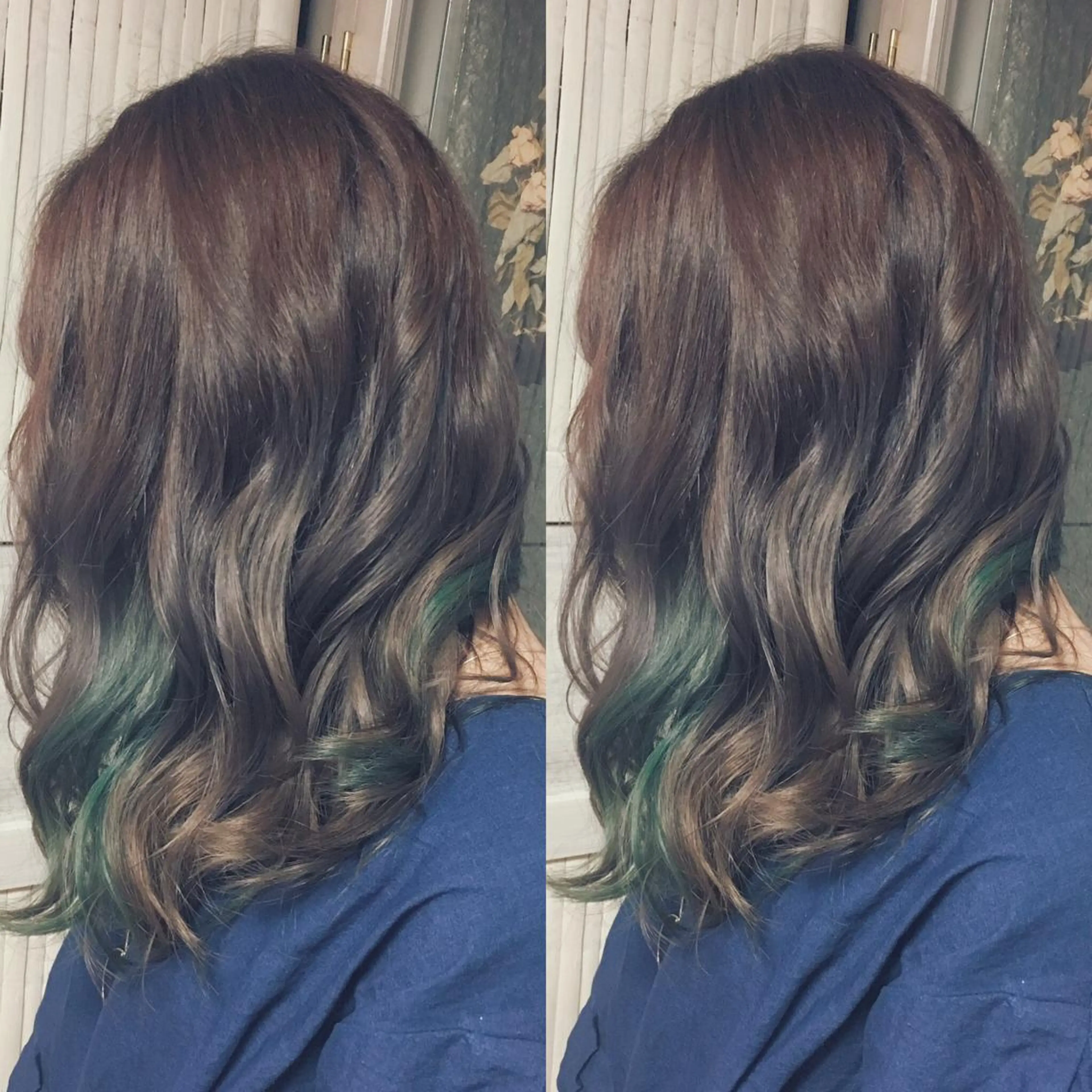 ロング カラー パーマ ヘアアレンジ インナーカラー 推し活専用 【派手髪】飯野ゆかりのヘアスタイル