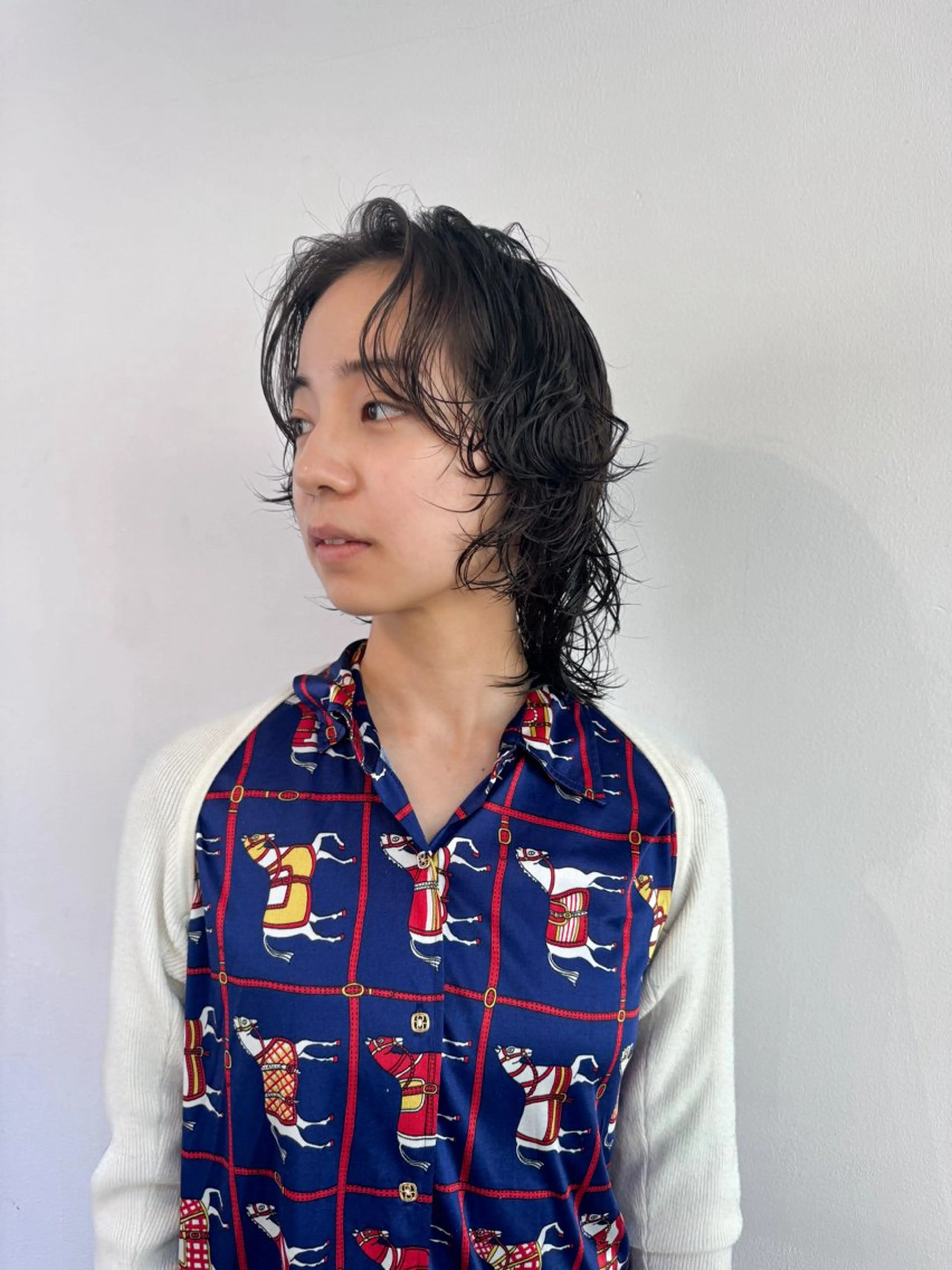 ミディアム パーマ カット パーマ Seeknext // Rukaのヘアスタイル