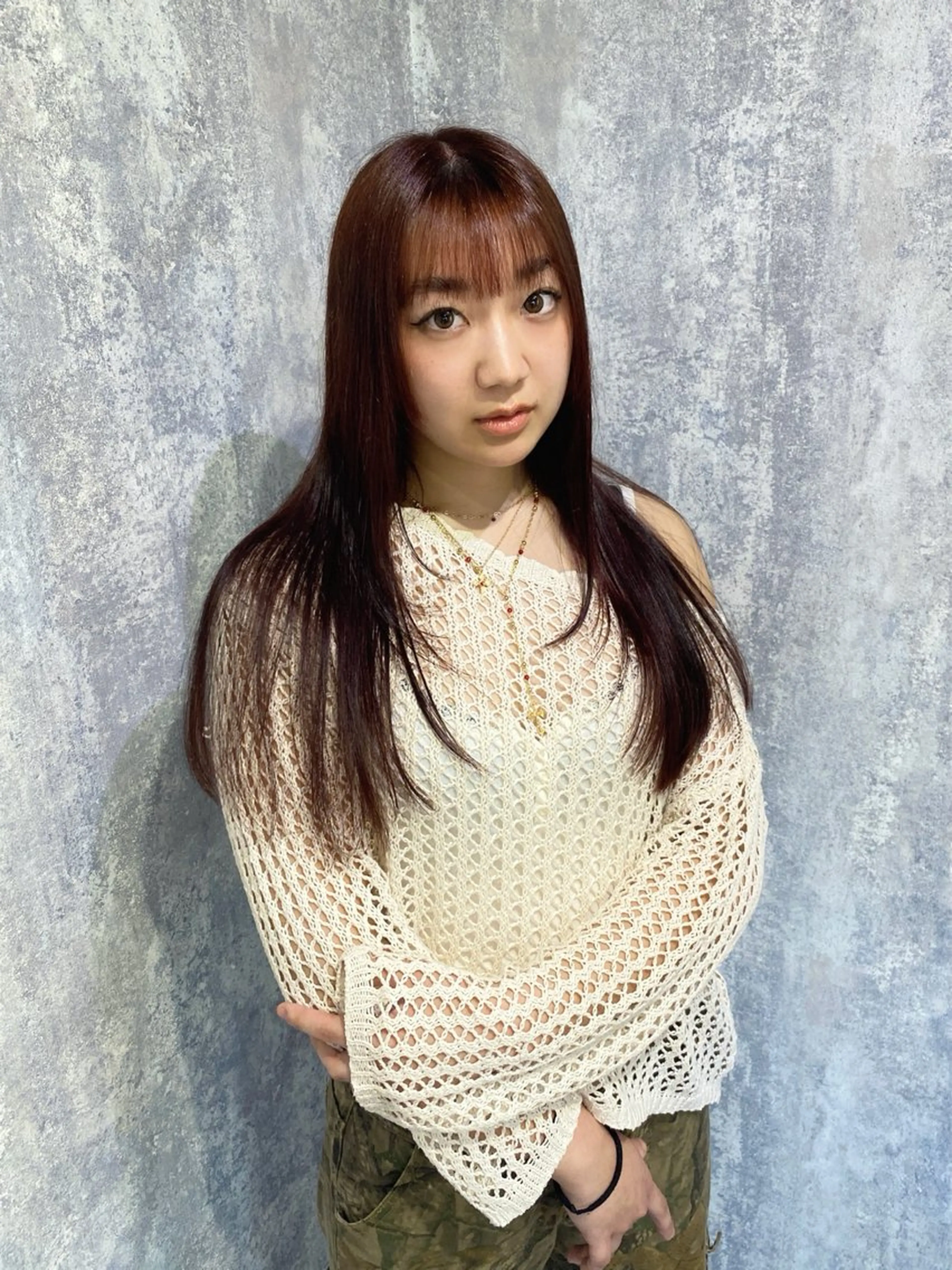 ロング カラー レイヤーカット shiori/透明感 /顔周り/髪質改善のヘアスタイル