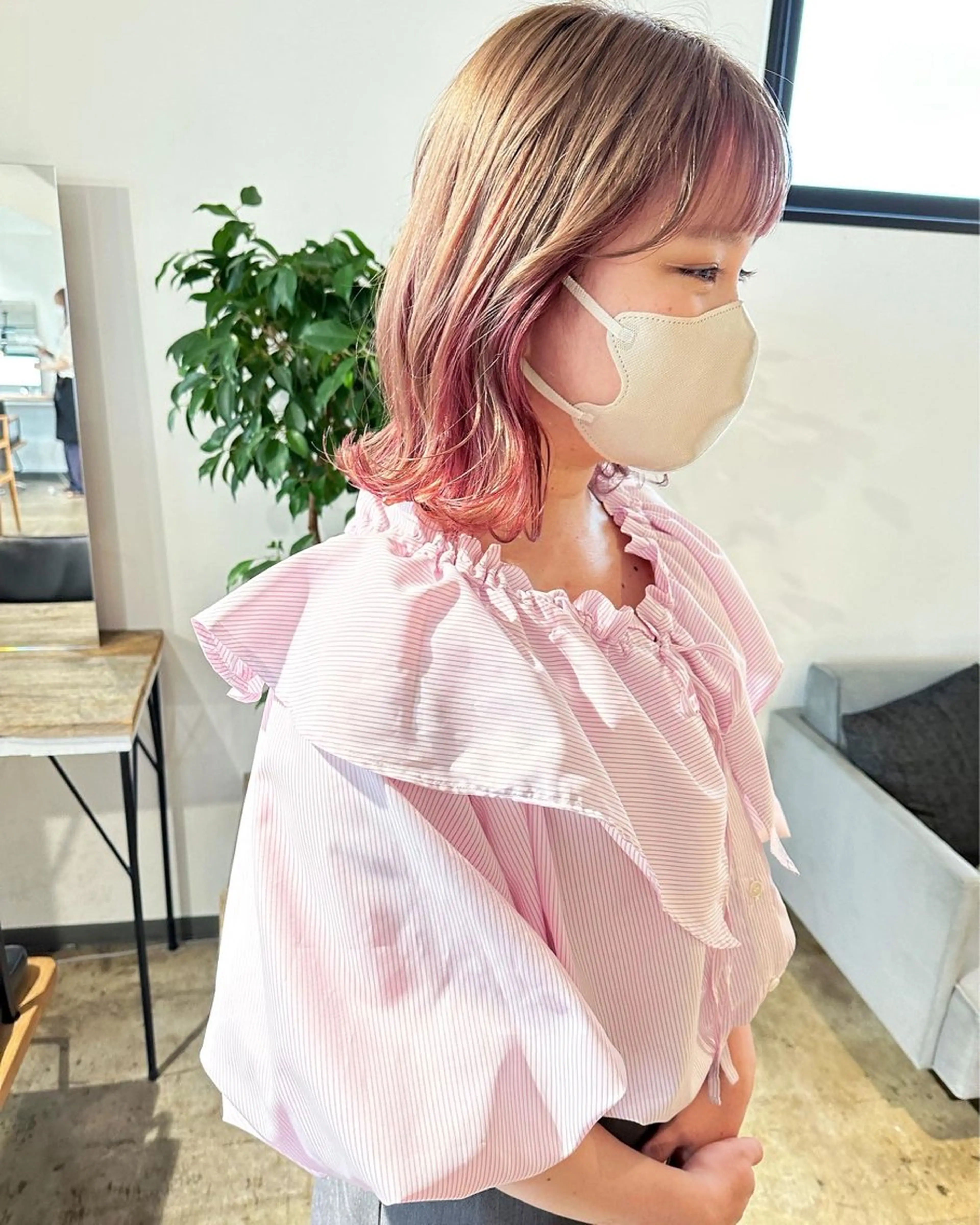 ミディアム etore 矢場町 南沙希のヘアスタイル