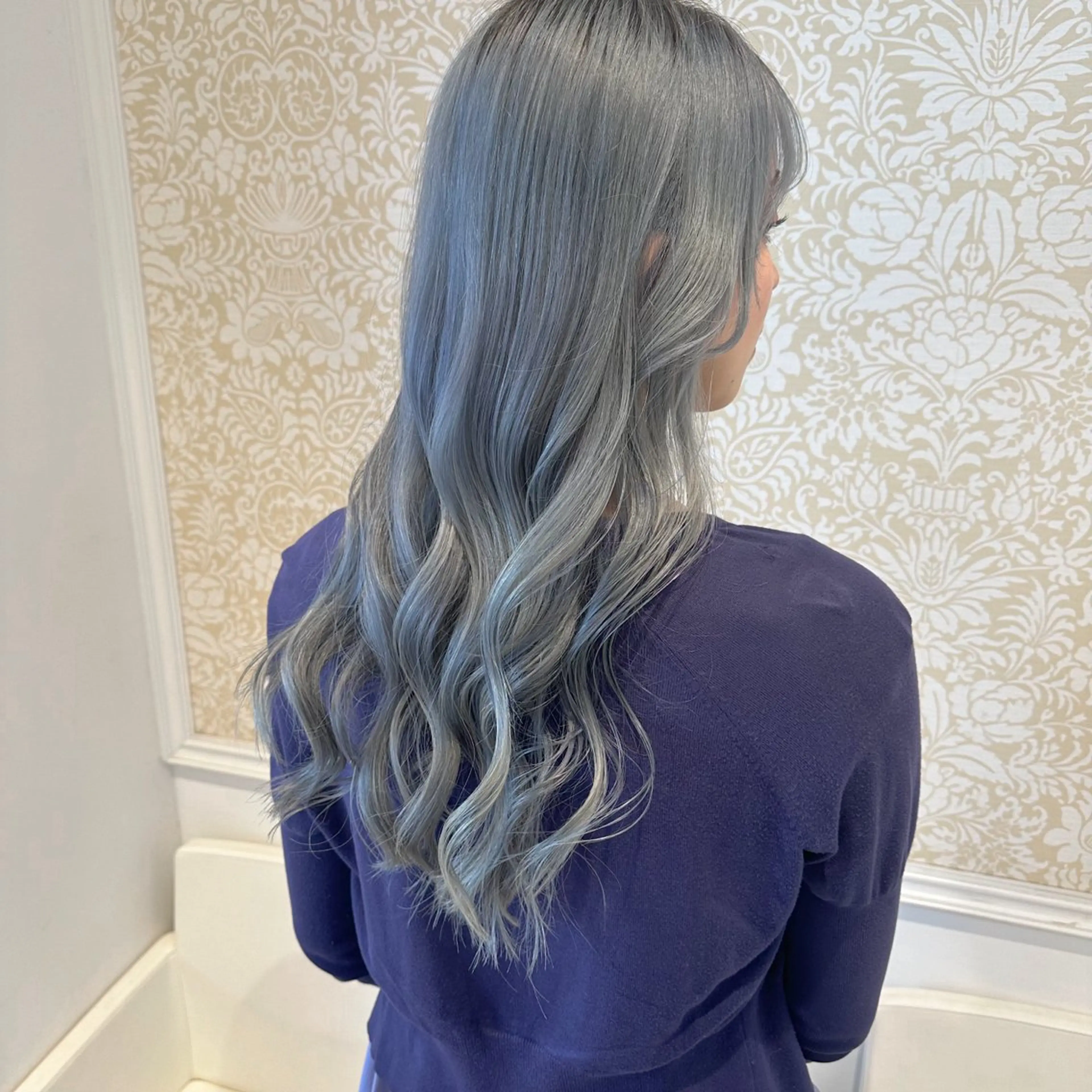 ロング 暖色系カラー🍊 オオネヨシナリのヘアスタイル