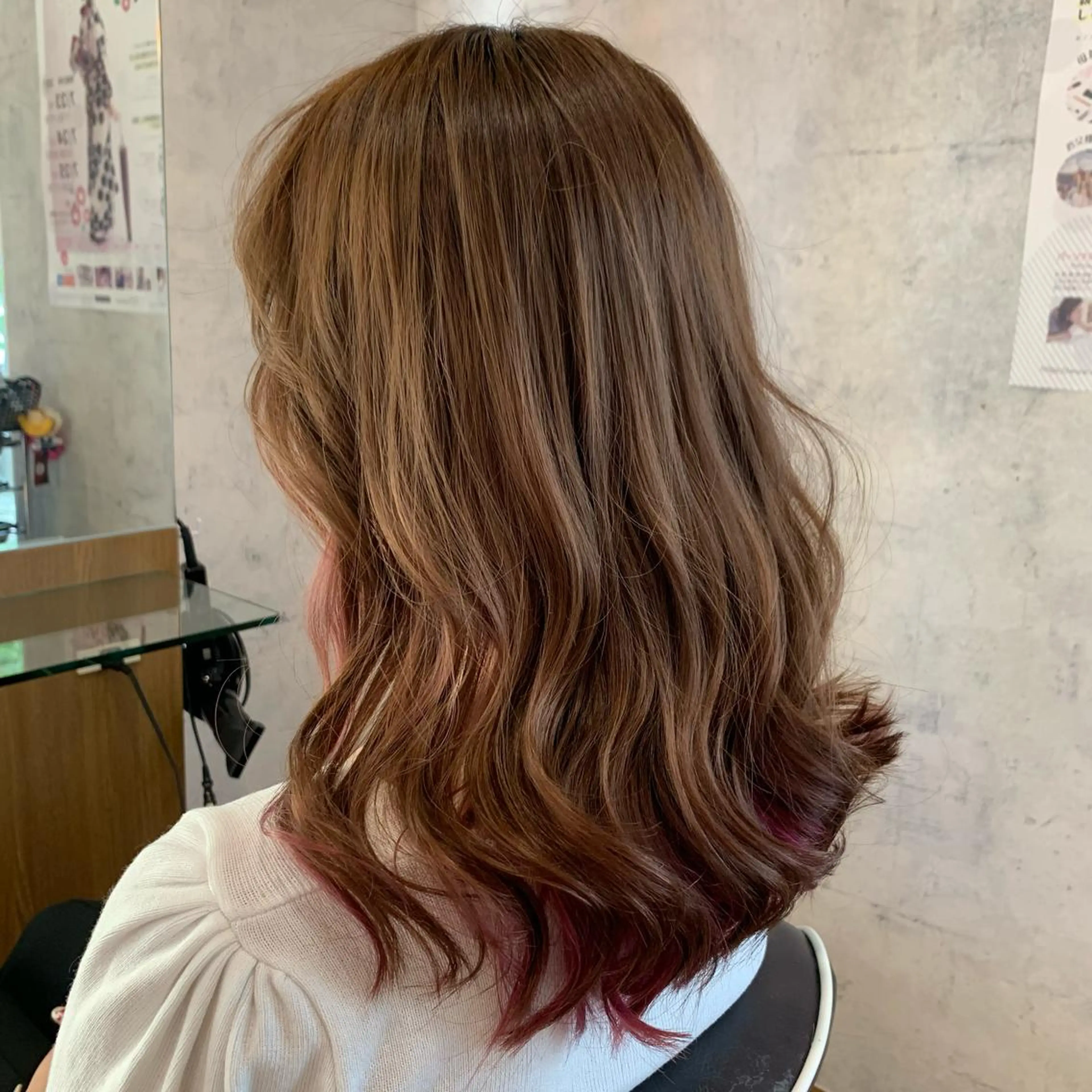 セミロング カラー 🌻井上 マリー🌻のヘアスタイル