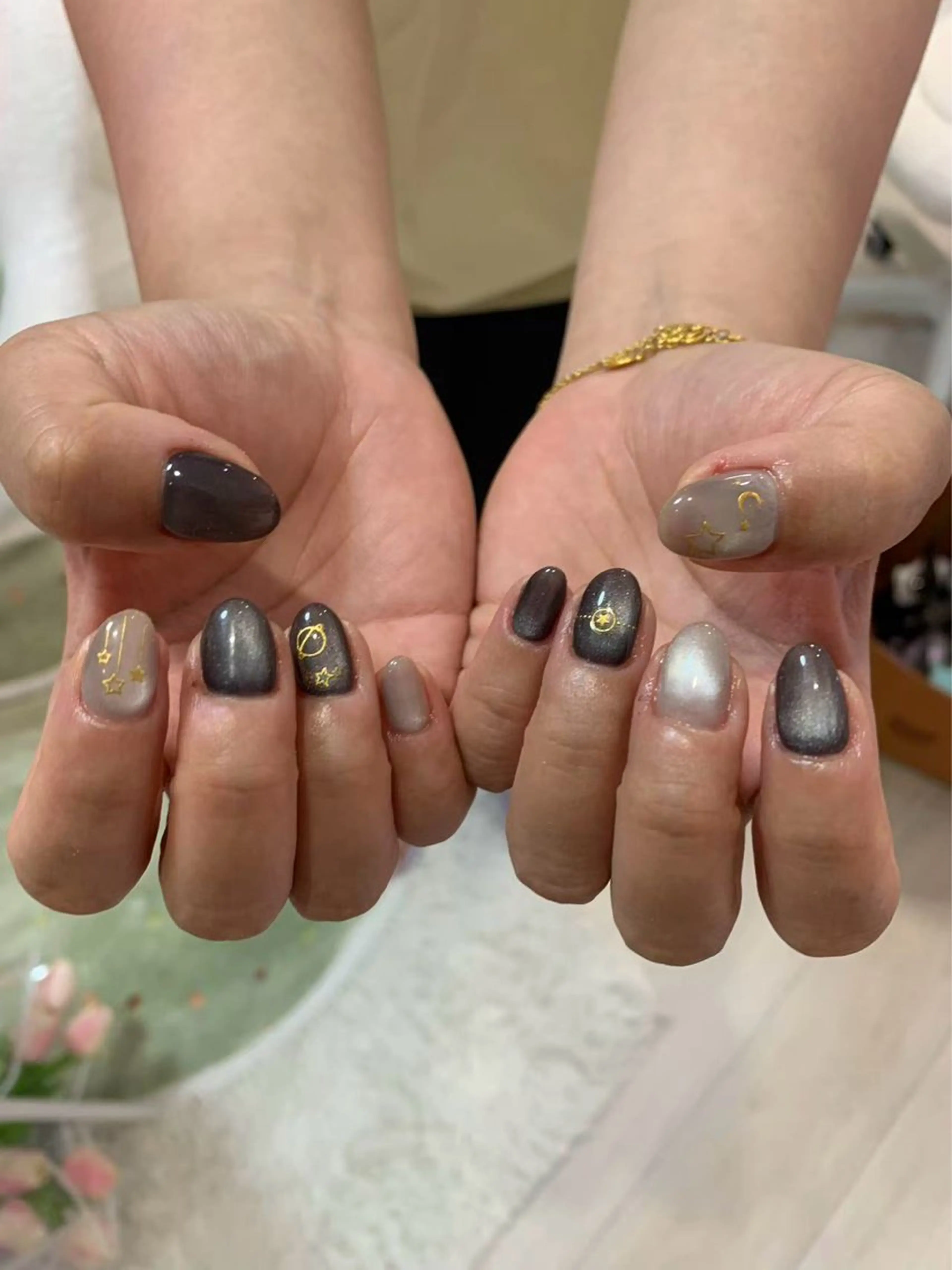 ネイル 持ち込み シンプルネイル ハンドネイル フットネイル pholeisi art nail所属・PholeisiAr tNail 研修のネイルデザイン