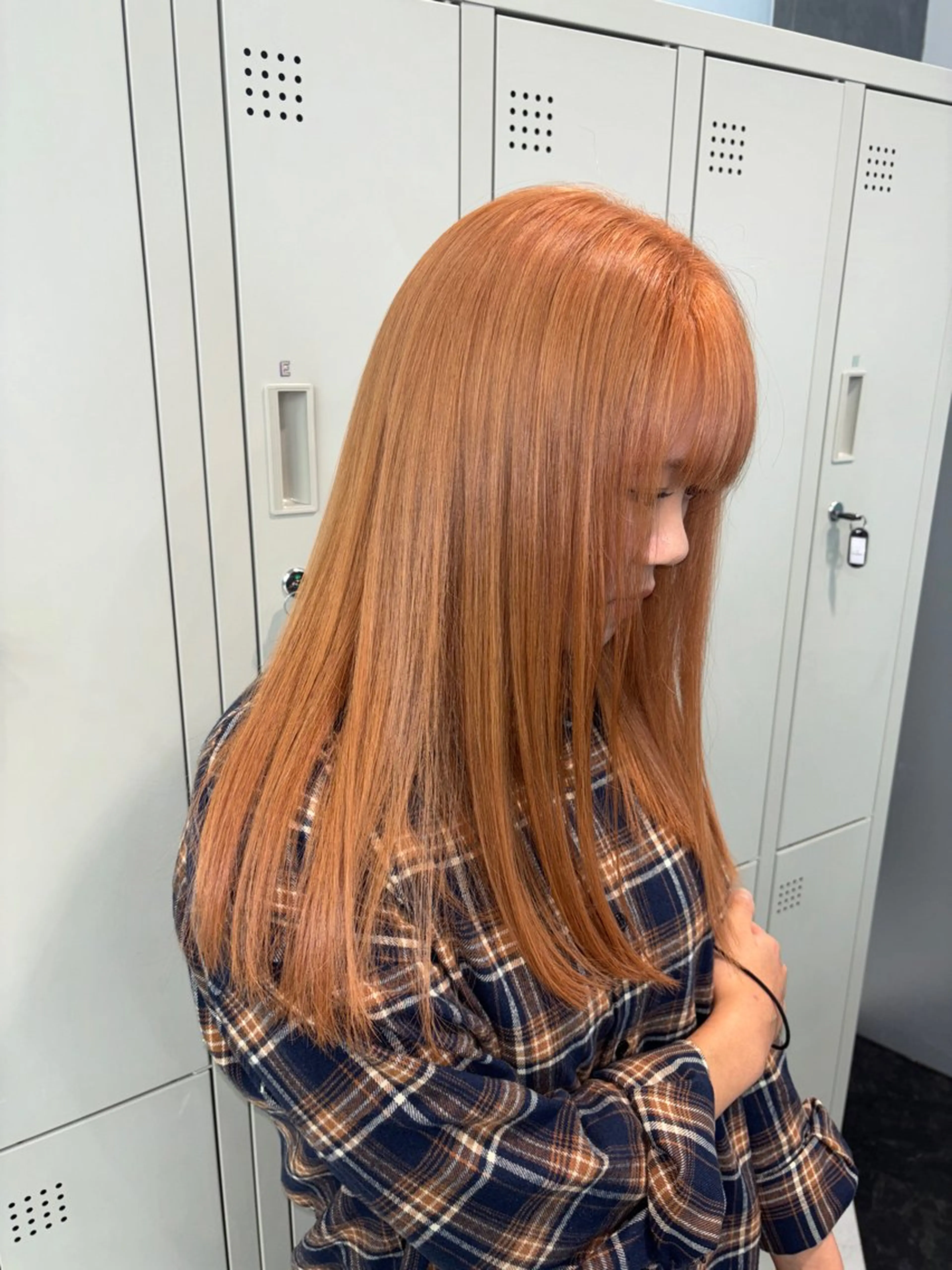 ロング カラー ヘアアレンジ カット ヘアカラー トリートメント ヘアセット ミルクティー/ピンク カラー/ みう🎀のヘアスタイル