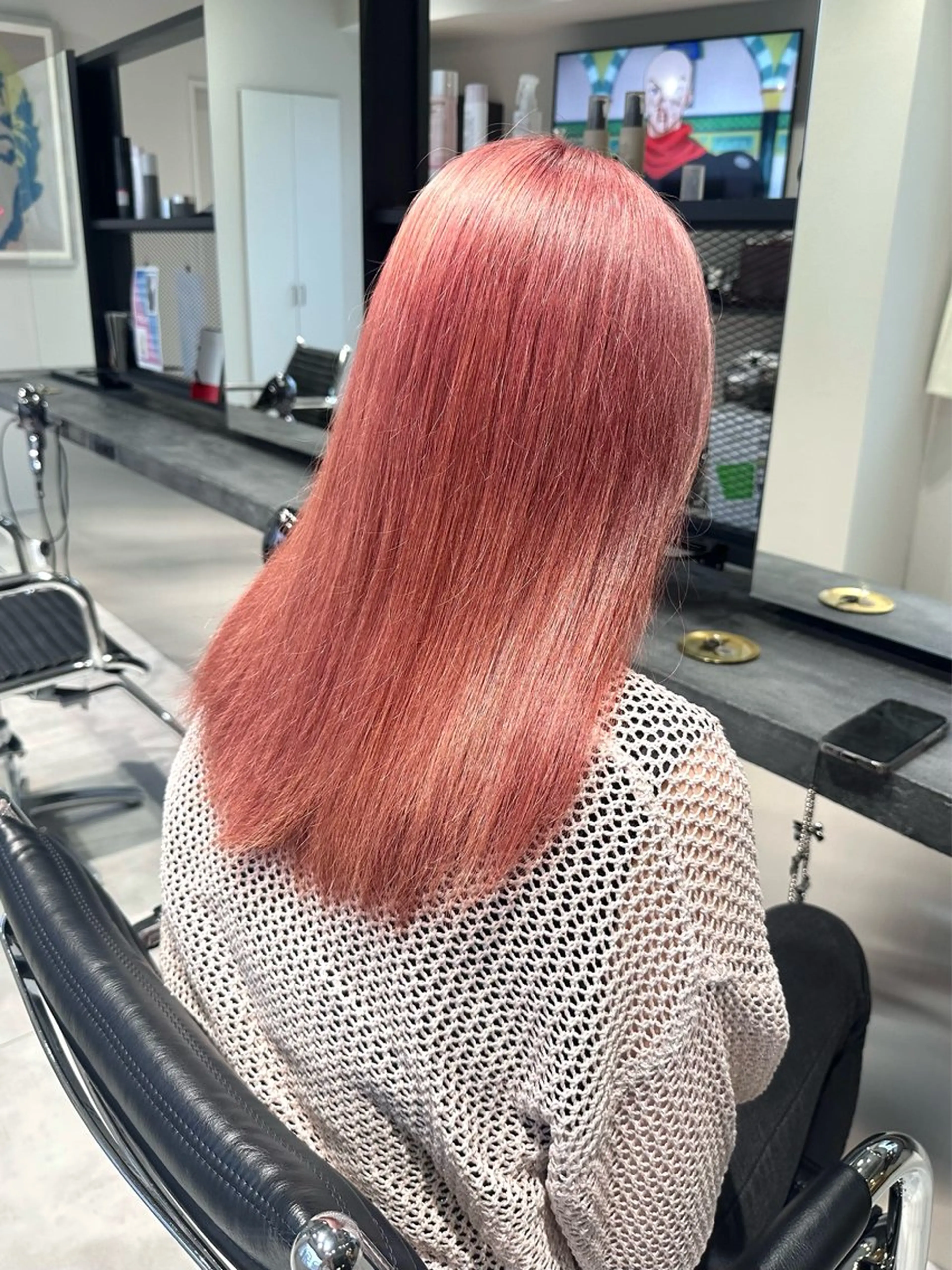 セミロング カラー ヘアカラー トリートメント ハイトーン/ウルフ/ レイヤー/Asukaのヘアスタイル