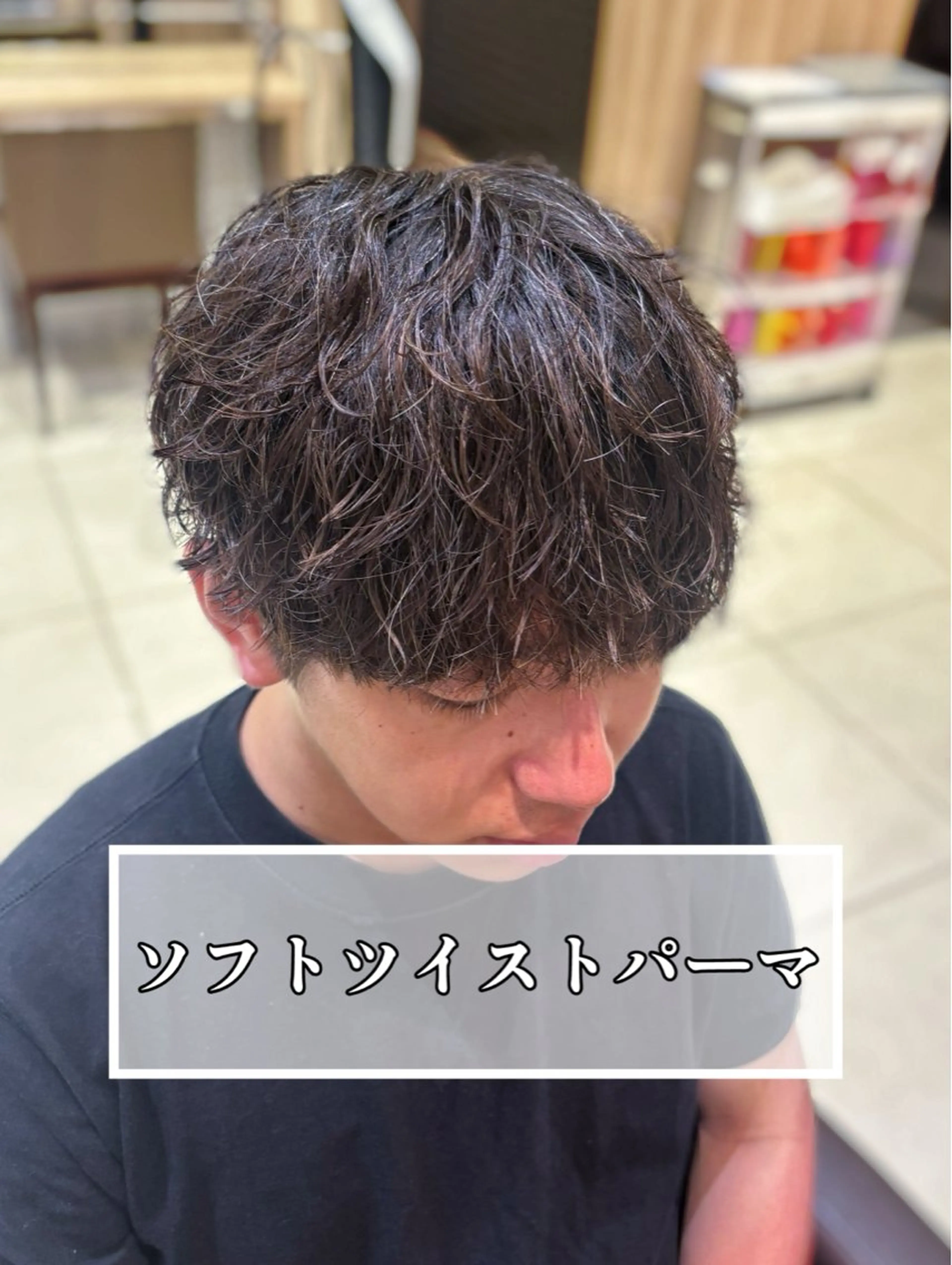 パーマ メンズ カット パーマ 波巻きスパイラル・ カルマ/aoiのヘアスタイル