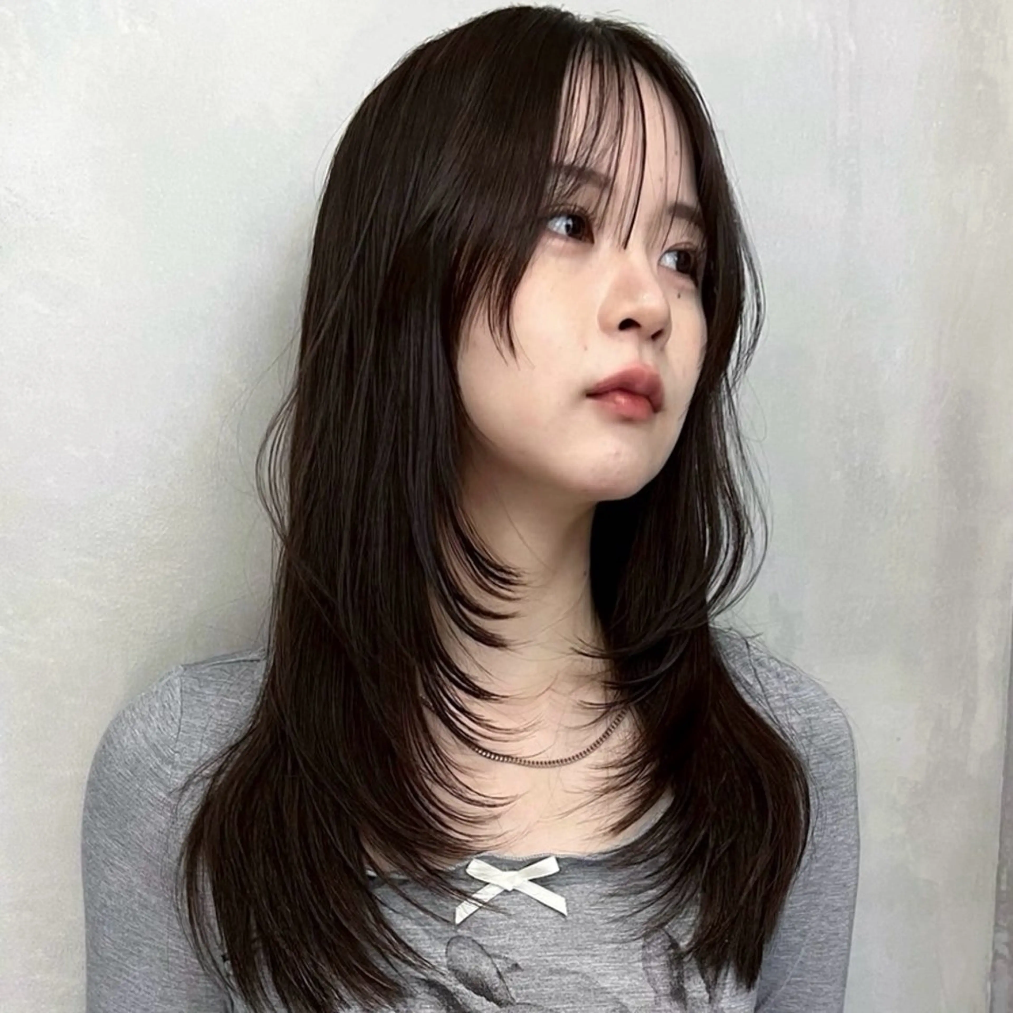 ロング ボブ 韓国風ヘア レイヤーカット カット 縮毛矯正 《メンズ特化》韓国風 /chiharaのヘアスタイル