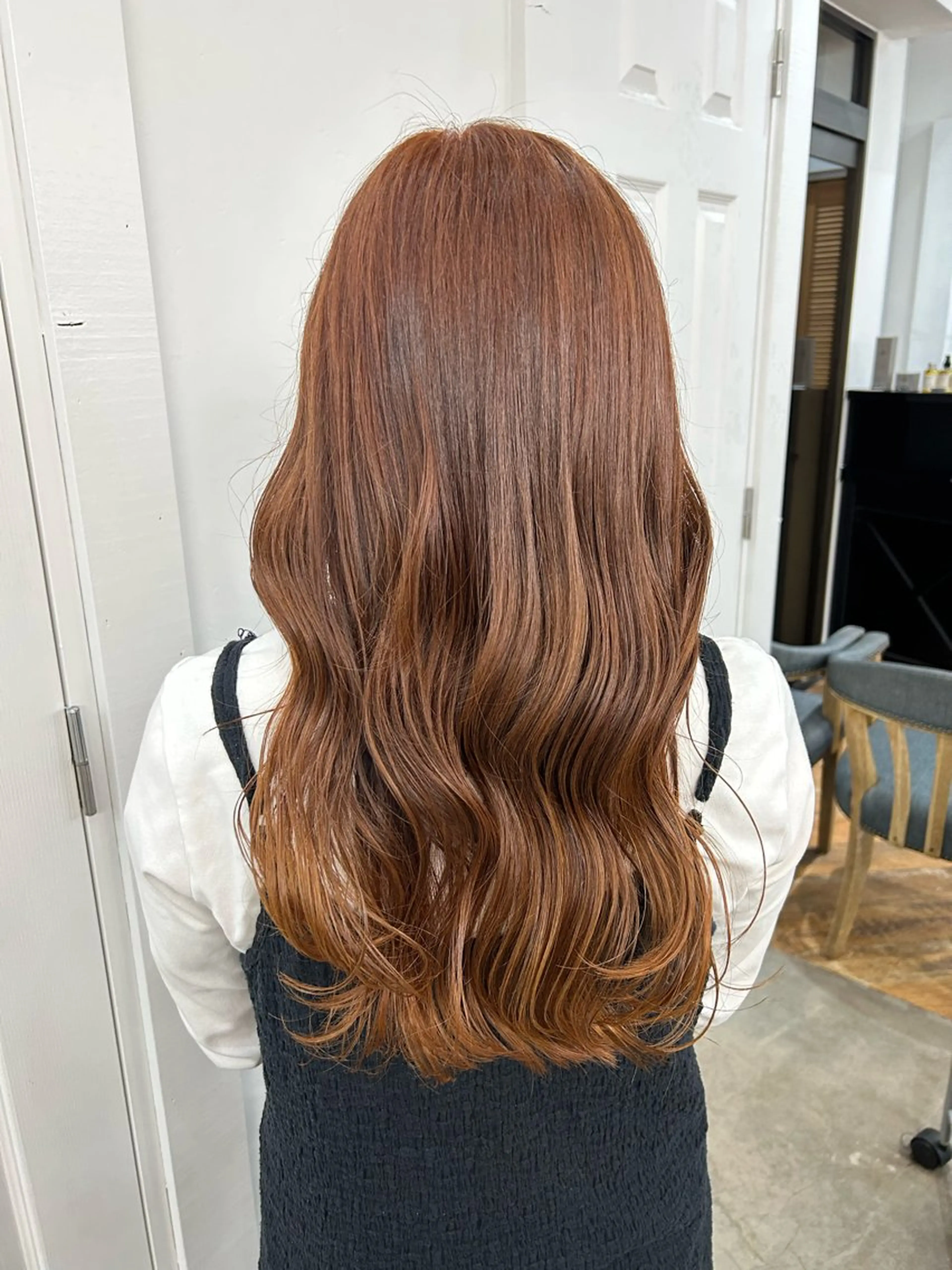 カラー オレンジ ナチュラル大人っぽい スタイル　MAORIのヘアスタイル