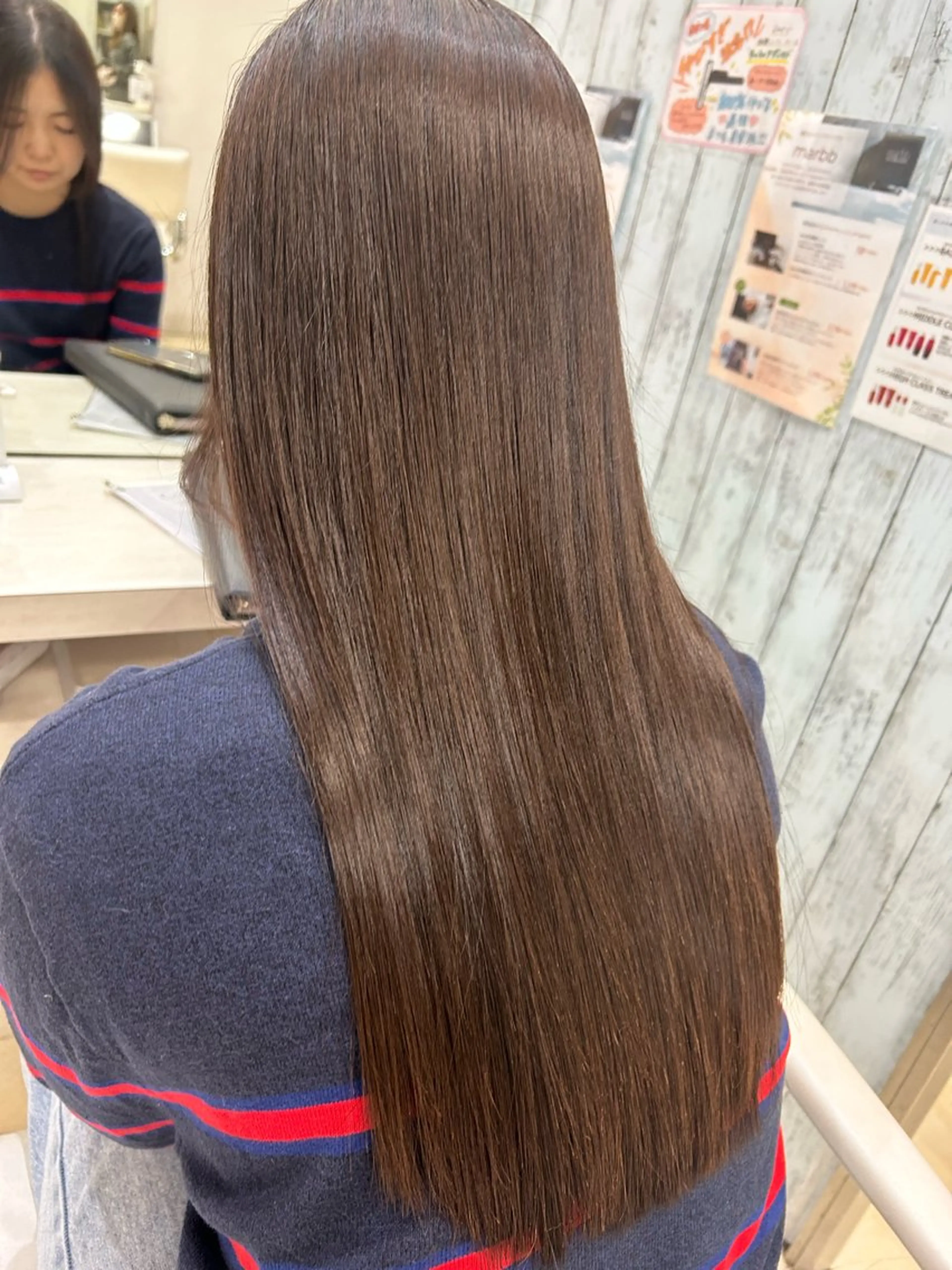 ロング ヘアカラー トリートメント 【髪質改善カラー】 瀧田嵐士🇰🇷のヘアスタイル