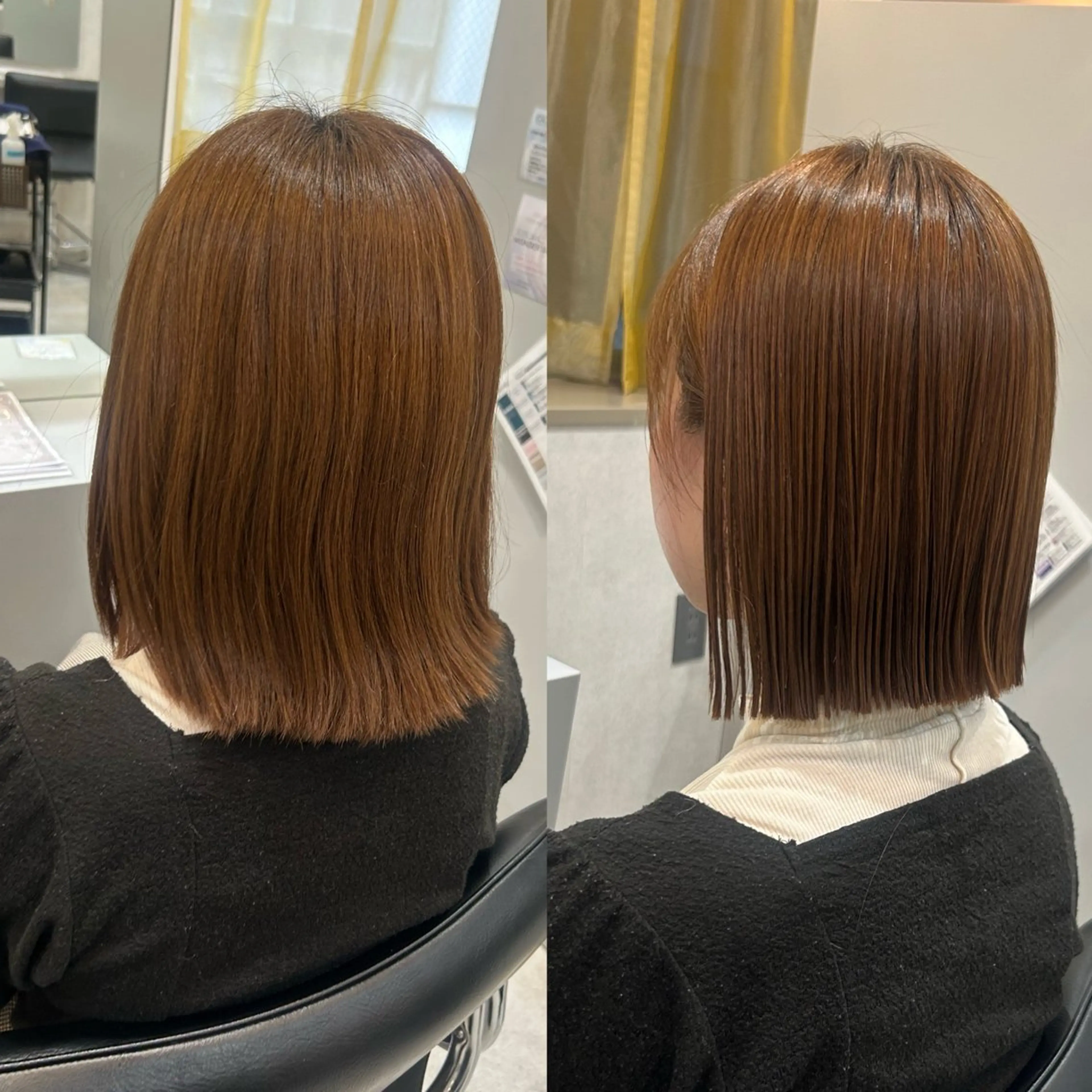 ショート ボブ 縮毛矯正 北林 佳乃のヘアスタイル