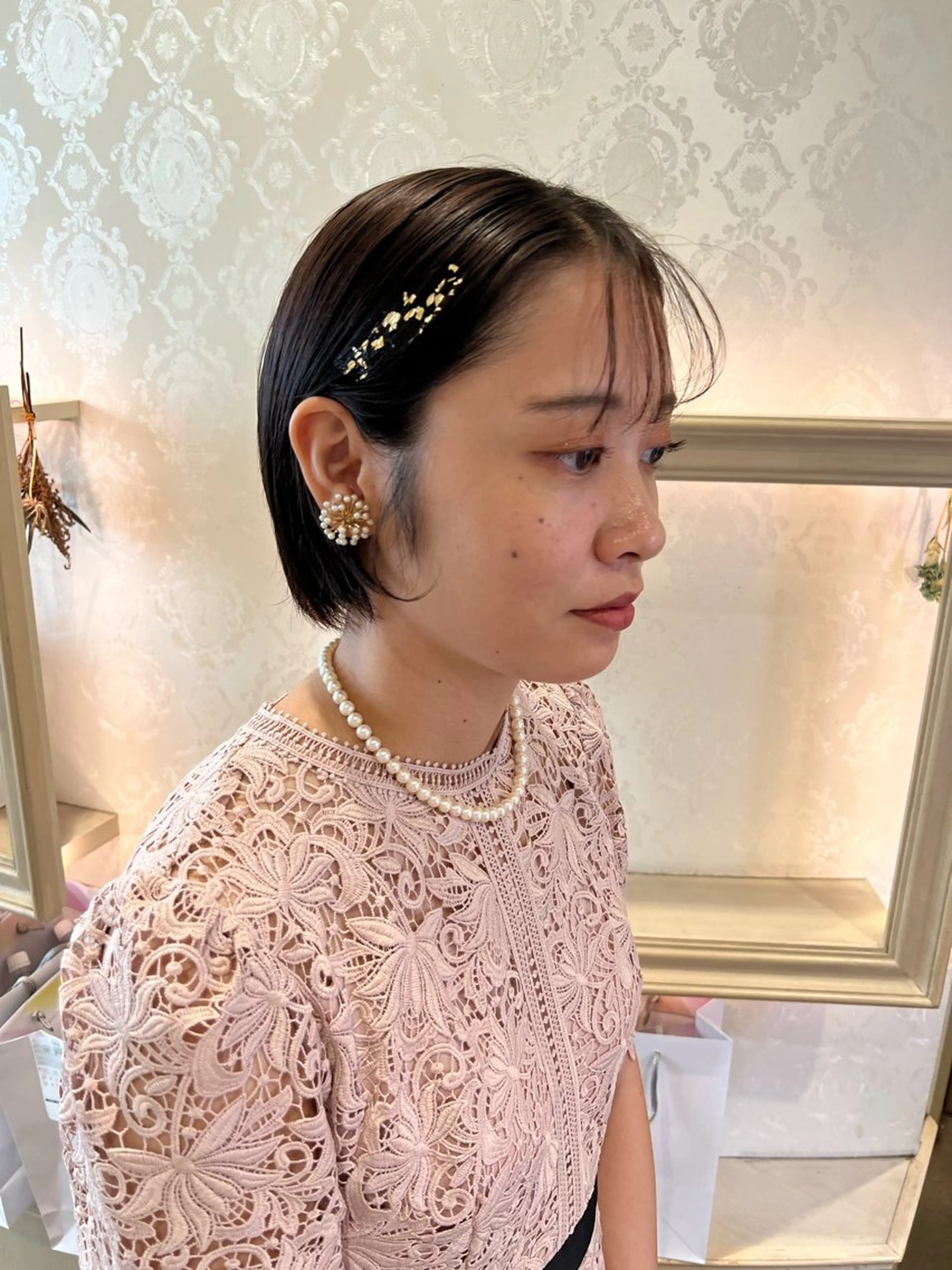 ショート ヘアアレンジ ショートヘア ヘアセット SALOWIN川崎WEST店所属・🌷川崎/アレンジ/ 暖色ボブ/コトネ🌷のヘアスタイル