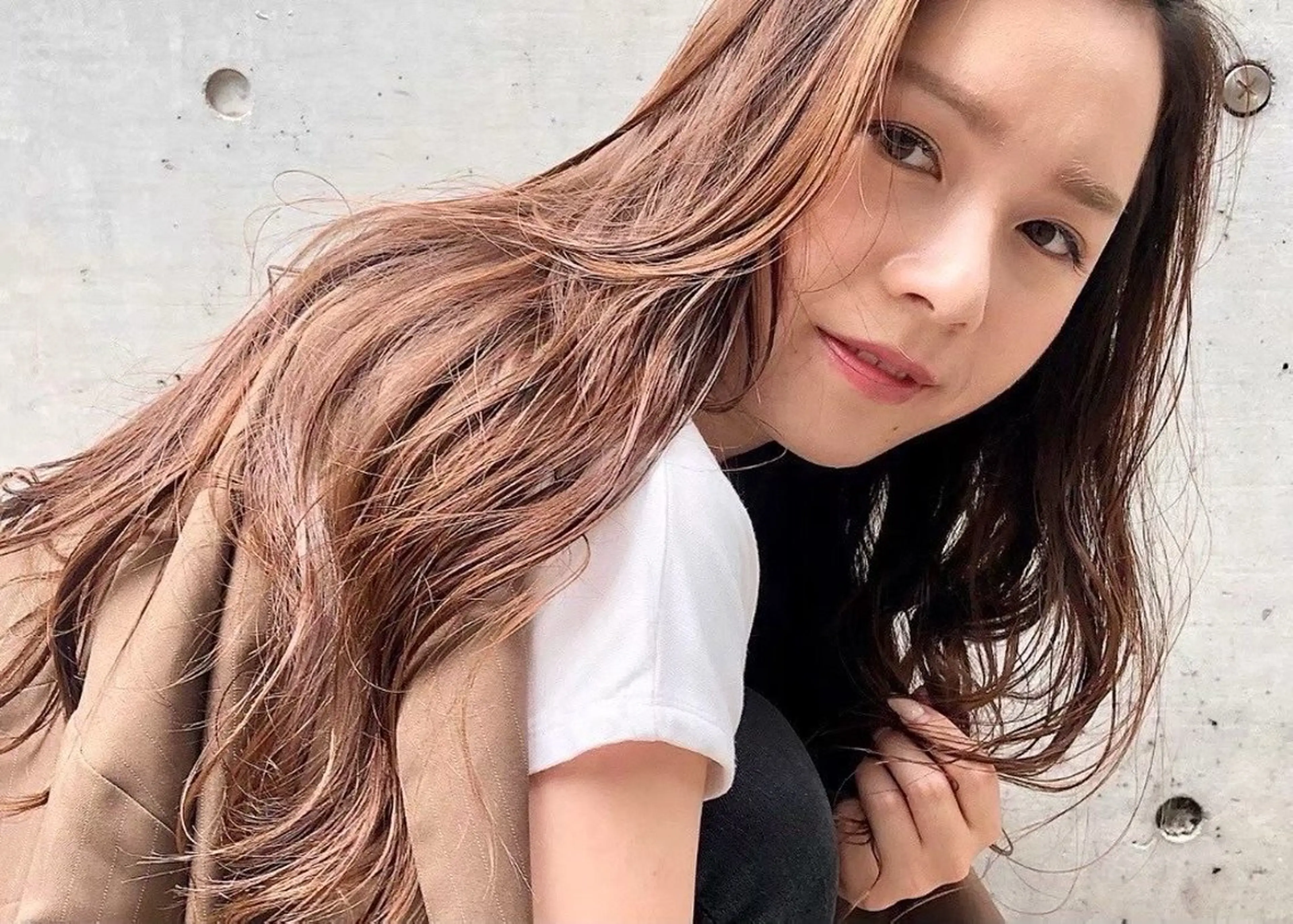 ロング カラー ショートボブ バレイヤージュ ブリーチ ケアブリーチ 透明感カラー カット ヘアカラー トリートメント ヘアセット hair terrace M所属・村岡 芽衣のヘアスタイル
