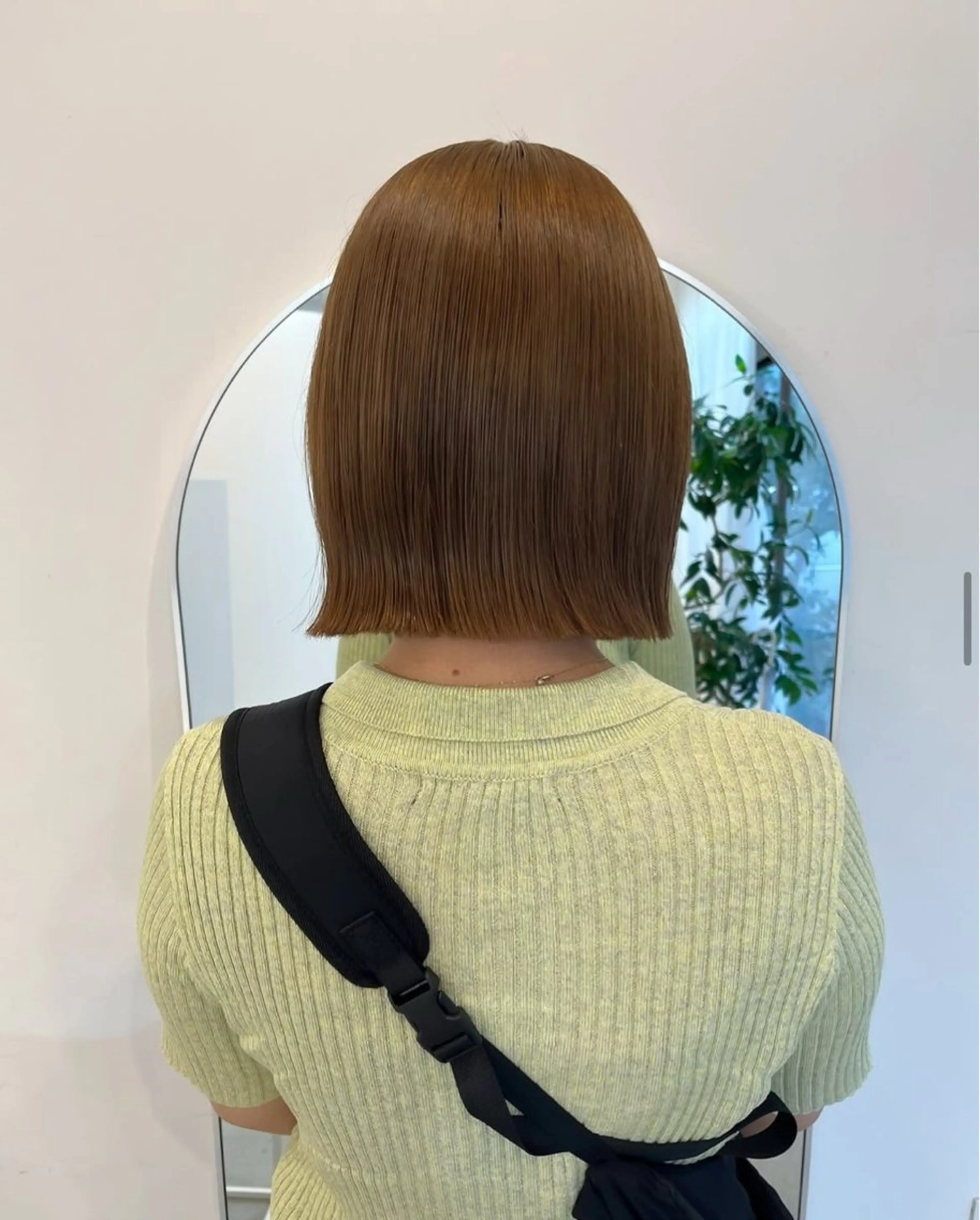 ショート チョコレートブラウン ボブ 縮毛矯正 fit stand所属・ハルカ/ fit standのヘアスタイル