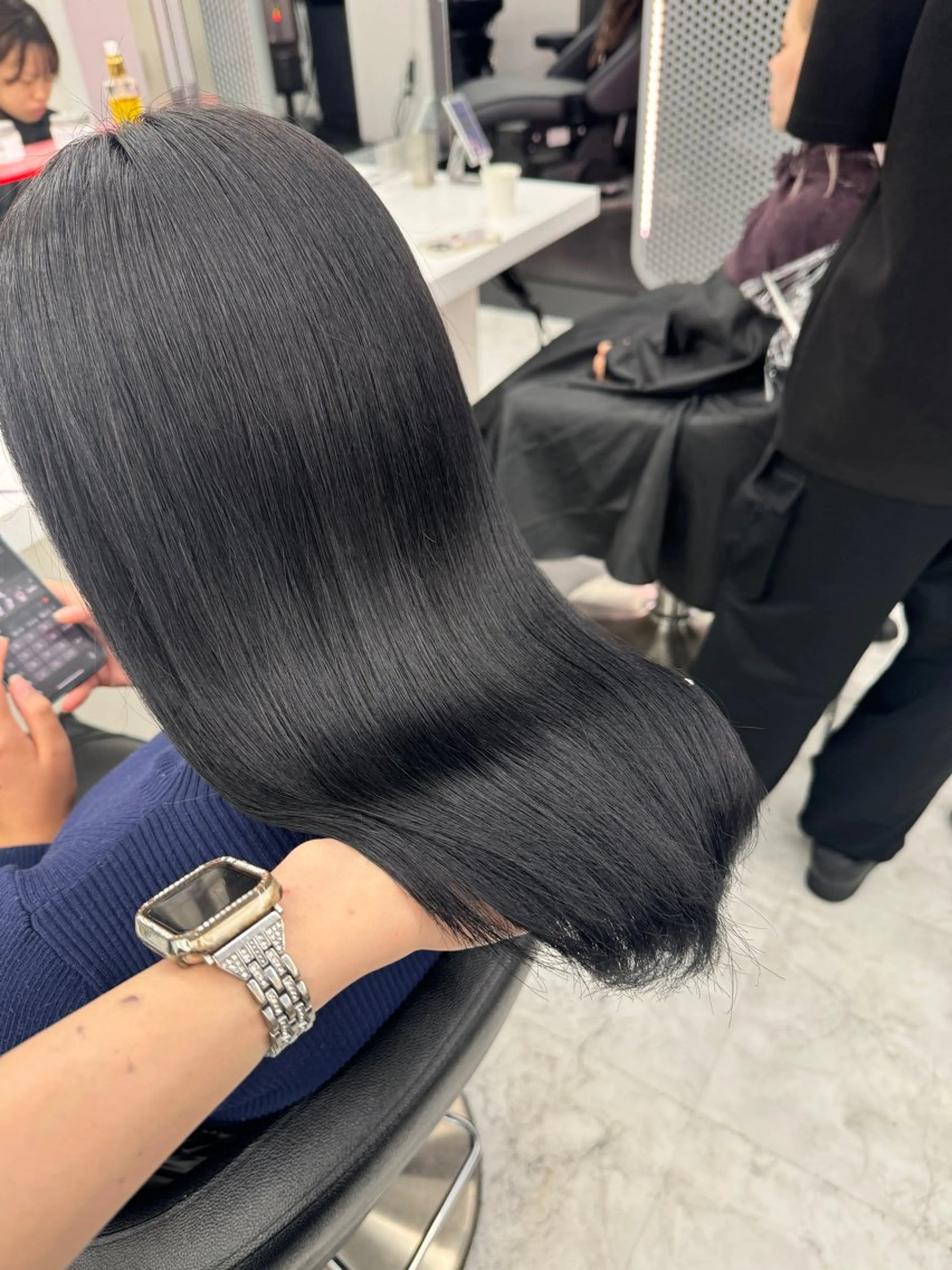 ロング カラー カット ヘアカラー トリートメント ヘッドスパ ヘアセット 💖透明感カラー＆暗 髪専門💖Akariのヘアスタイル