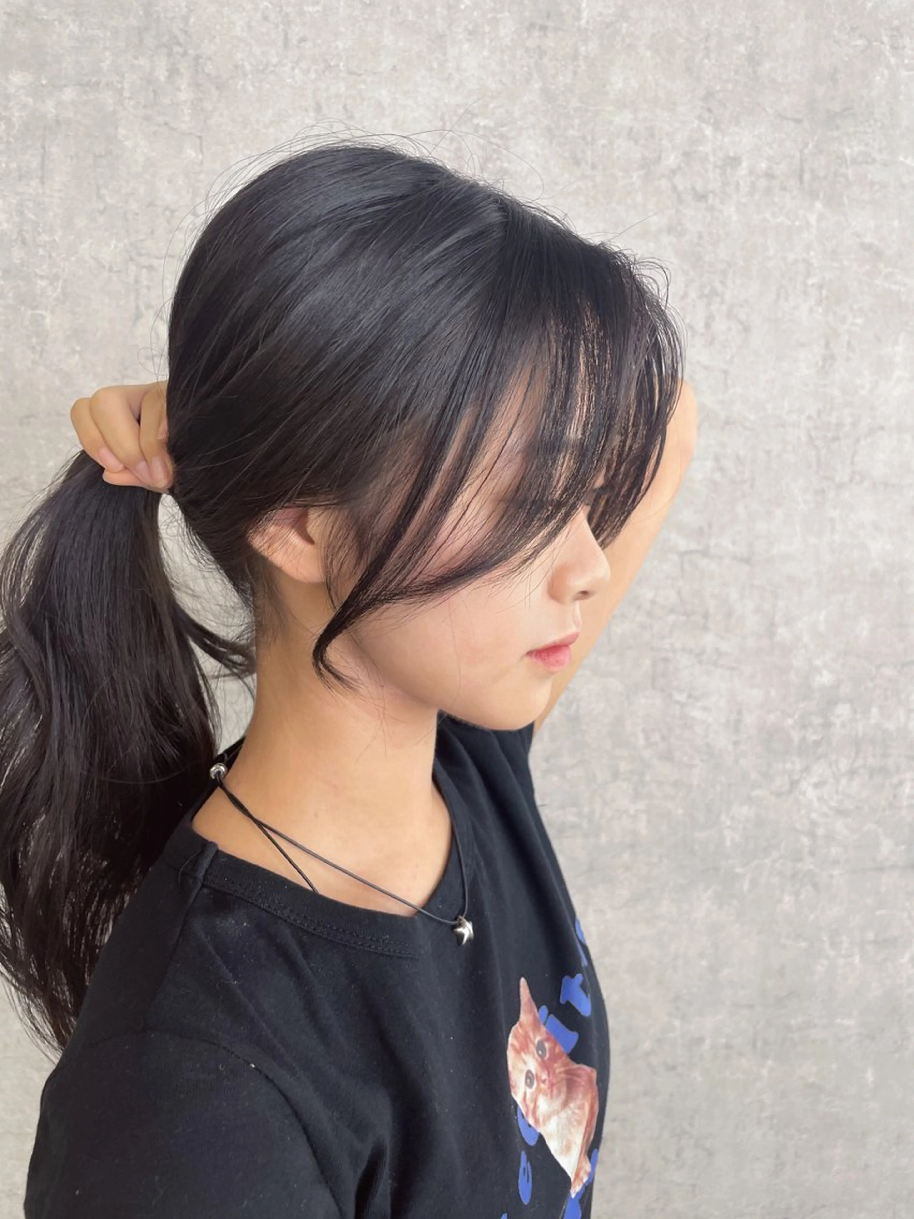ロング 顔まわりレイヤー 顔周りカット 姫カット 髪質改善 韓国風ヘア カット トリートメント トレンド韓国ヘア 🇰🇷のんのヘアスタイル