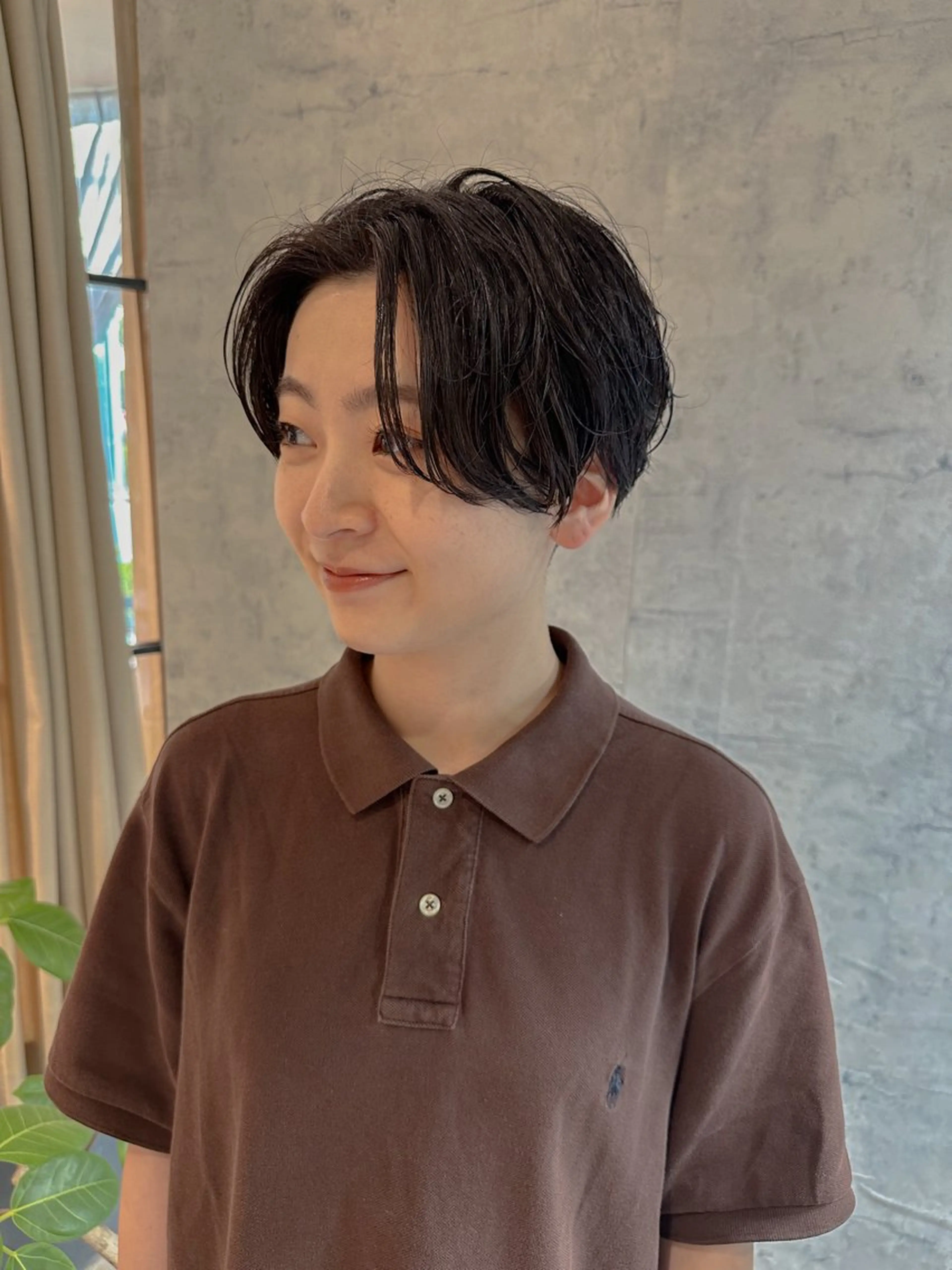 ショート ハンサムショート ショートヘア カット デザインカット/梅田 ケアブリーチ/平野恵のヘアスタイル