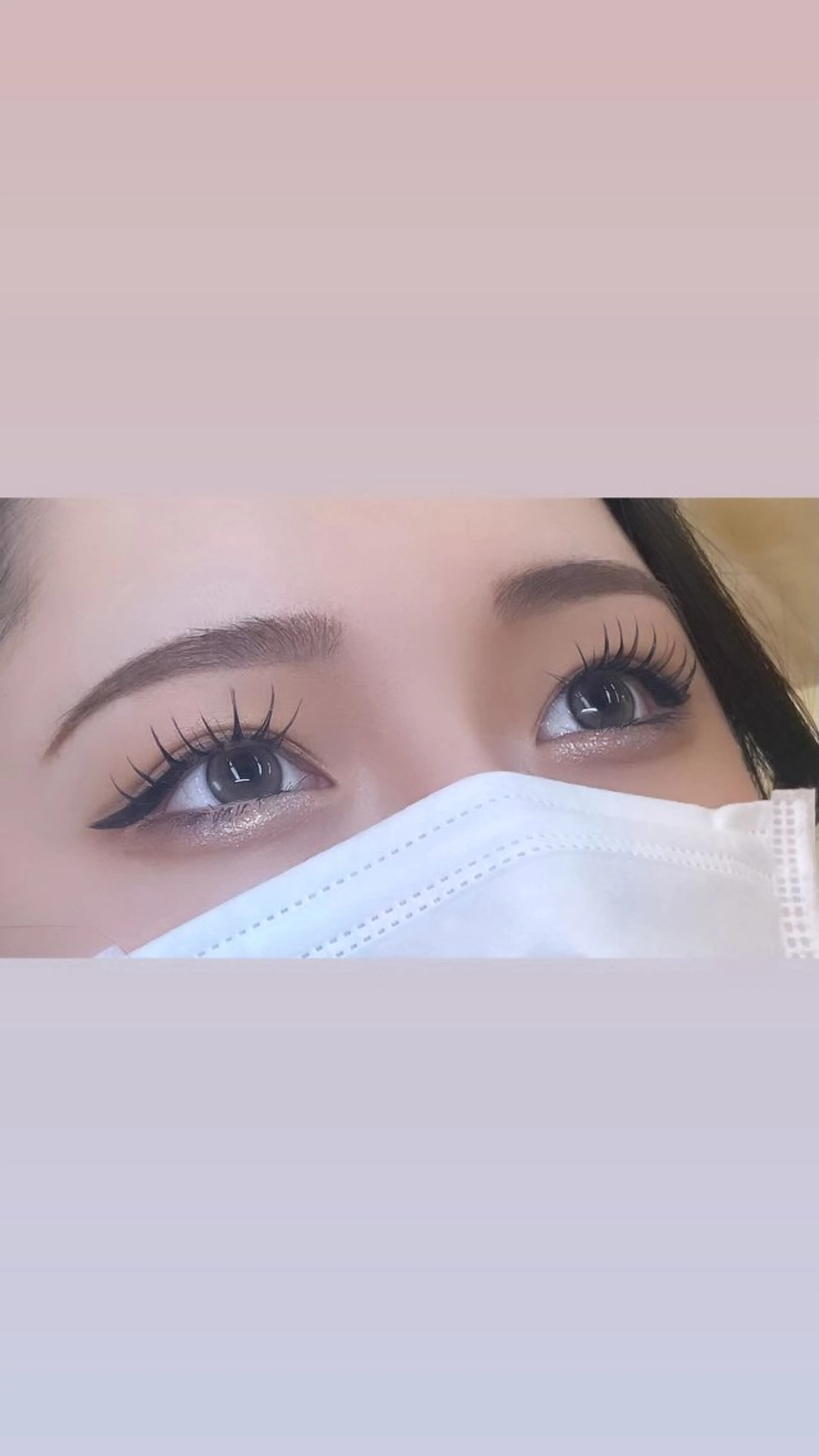 マツエク・マツパ キュート Dカール new-line eye+Tokyo所属・aoki kokoneのマツエク・マツパデザイン